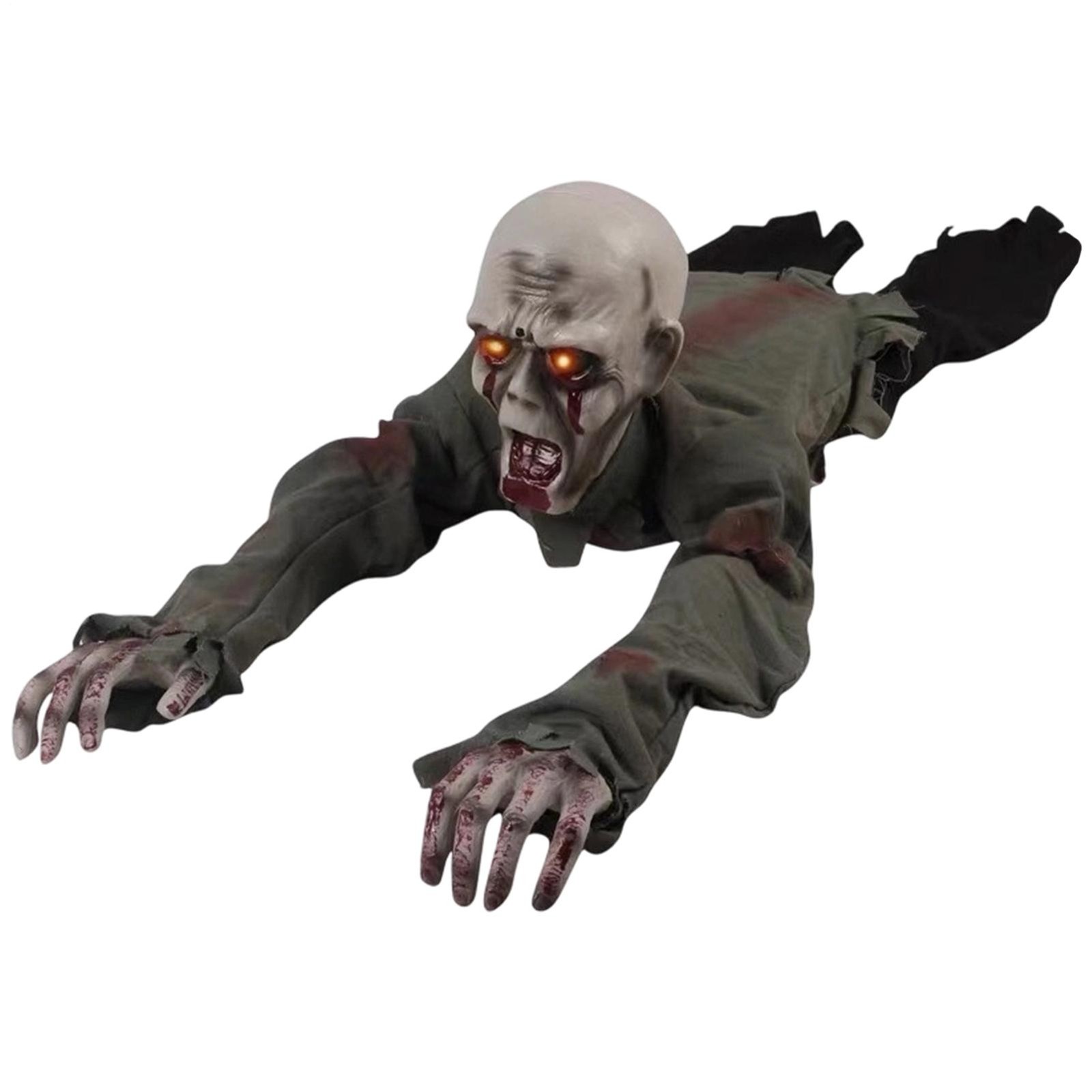 Crawling Ghost Voice-Activated Electric Eyes Glowing Swaying Creeping Halloween