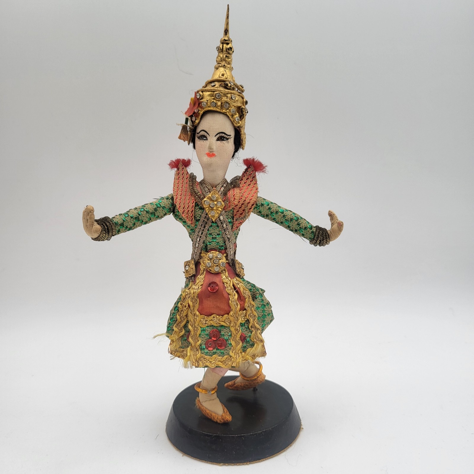 Vintage Oriental Thailand Traditional Dance & Costumed 8