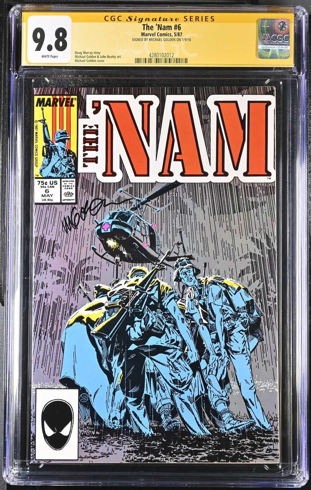 THE \'NAM # 6 (1987) CGC 9.8 \