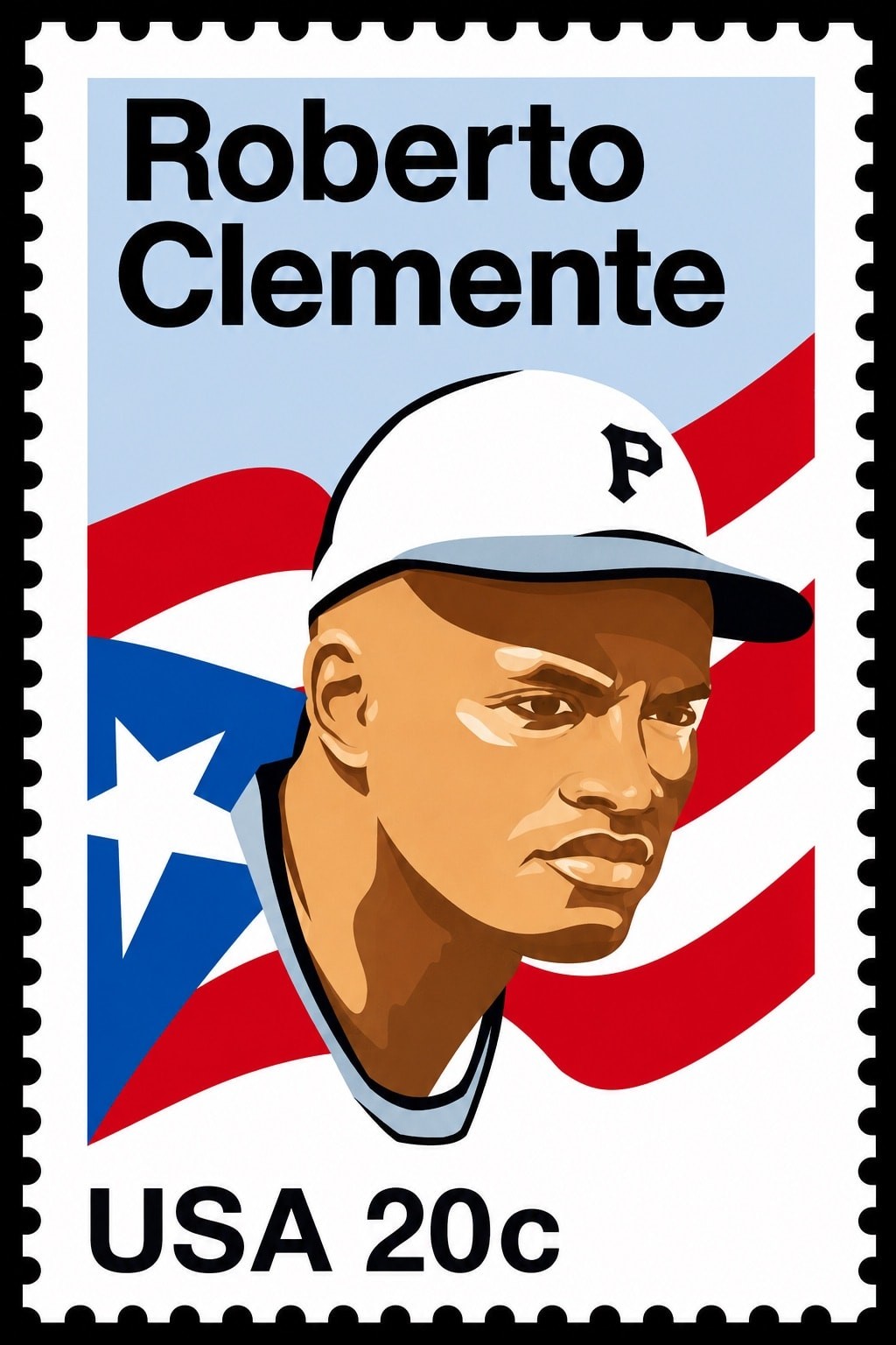 Roberto Clemente Tribute Poster - 24x36” 🎨 Vintage Style 🏆