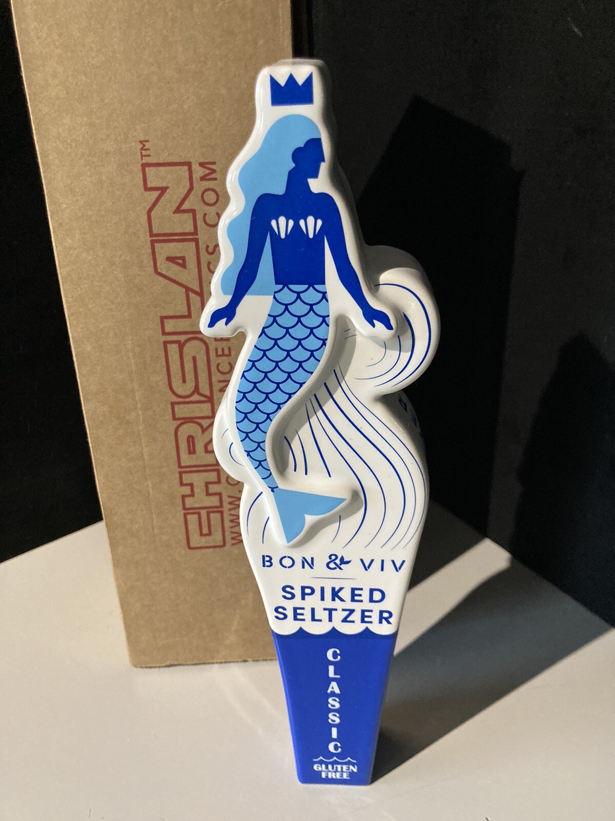 New Bon Viv Seltzer Mermaid Brewery Bear Craft Beer Tap Handle Kegerator
