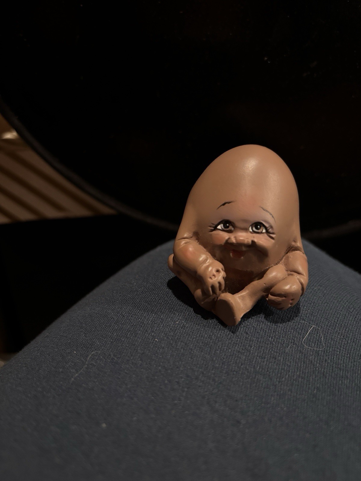 Vintage Nagel 1994 Chocolate Anthropomorphic Brown Egg Humpty Dumpty Signed