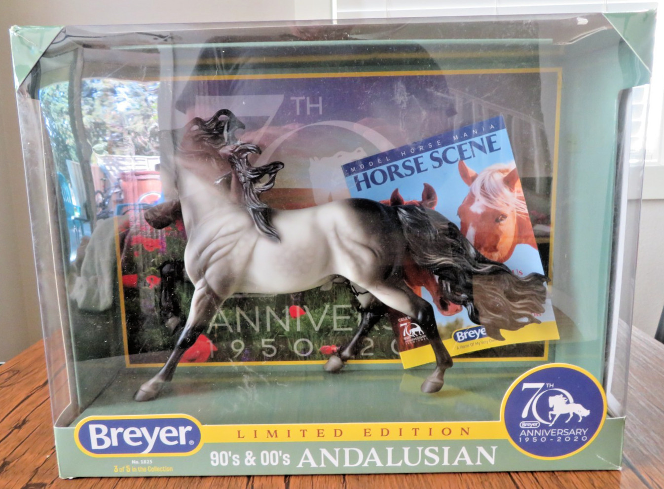 Breyer Andalusian Stallion 70th Anniversary Dapple Grey #1825 No. 3 of 5 2020