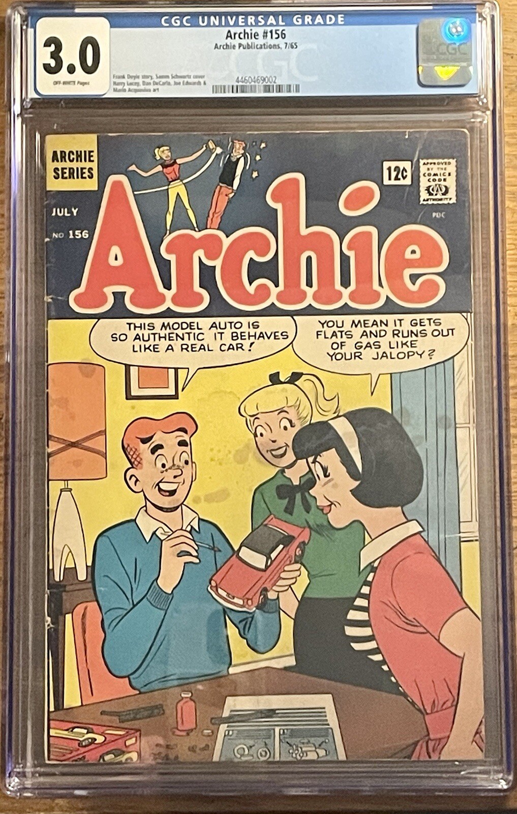 Archie #156 (ARCHIE COMICS Publications, Inc. July 1965) CGC 3.0