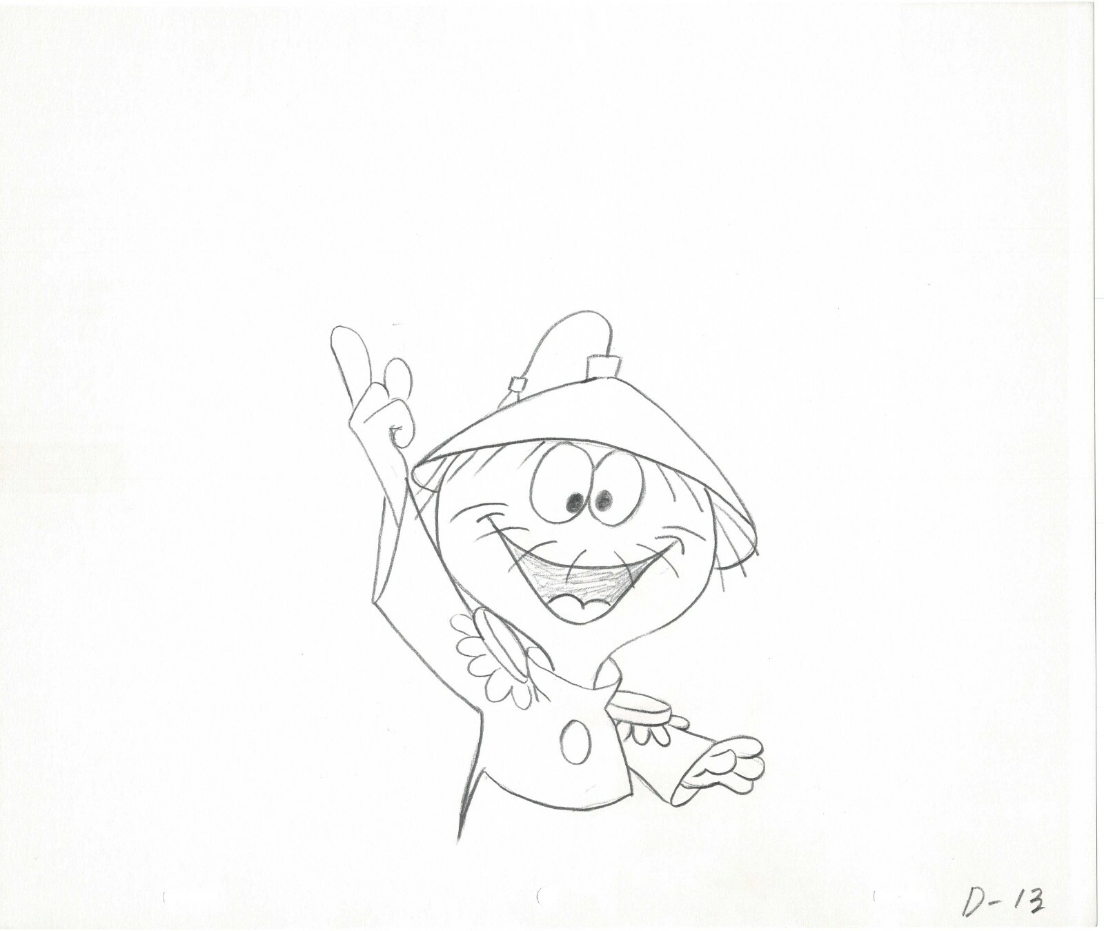 Quisp Quake Quunchy Jay Ward Animation Cel Drawing Rocky Bullwinkle studio 006