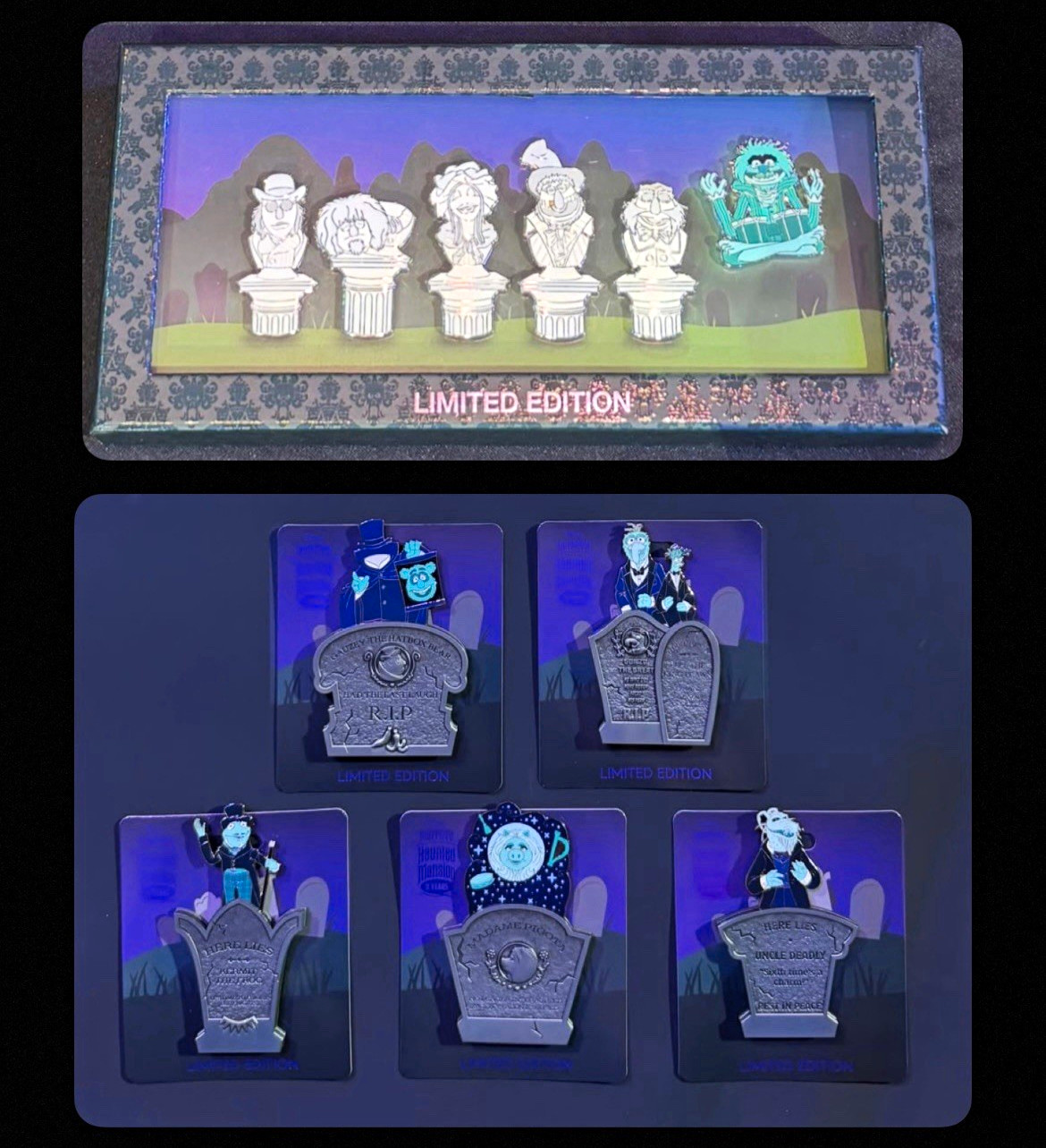 CONFIRMED WDI MOG Muppets 5 Year Anniversary Haunted Mansion Complete 6 Pin Set CONFIRMED WDI MOG Muppets 5 Year Anniversary Haunted Mansion Complete 6 Pin Set