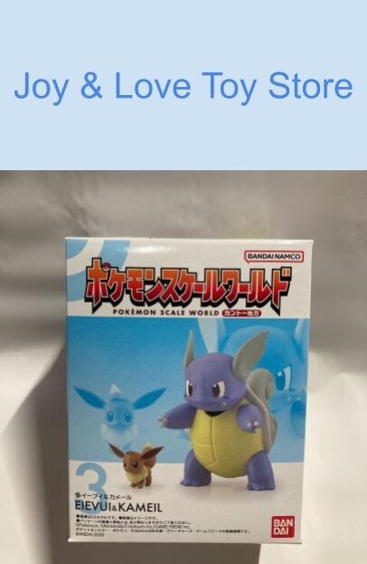 Bandai Pokemon Scale World Kanto Vol 1 Eevee & Wartortle Figure Japan Import