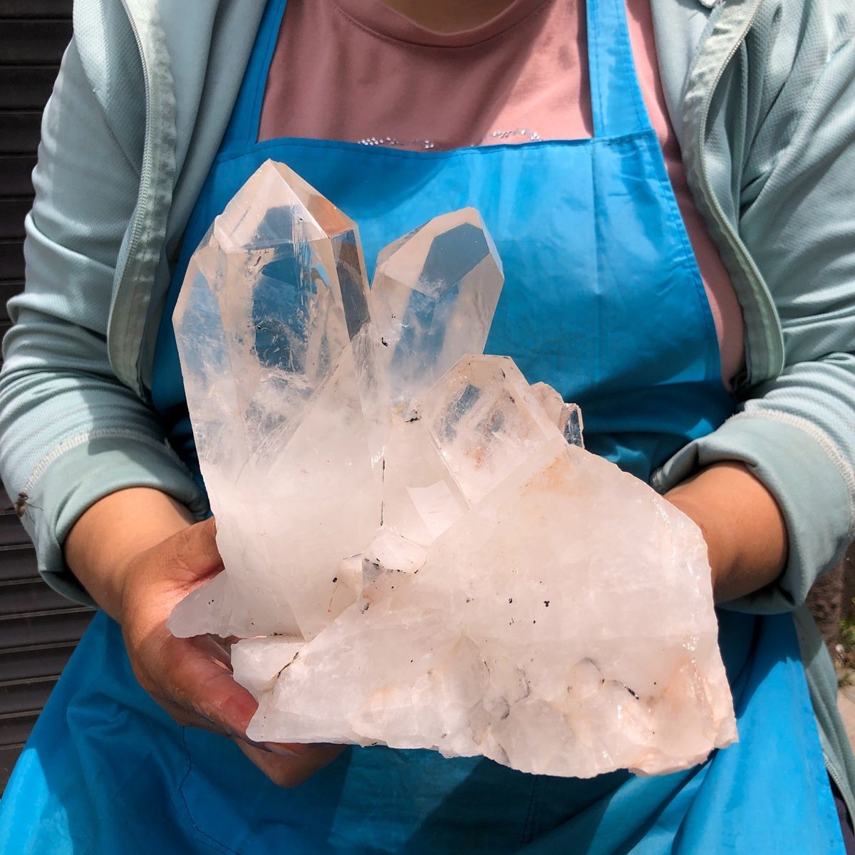 3020g HUGE Clear White Quartz Crystal Cluster Rough Specimen Healing Stone 5828