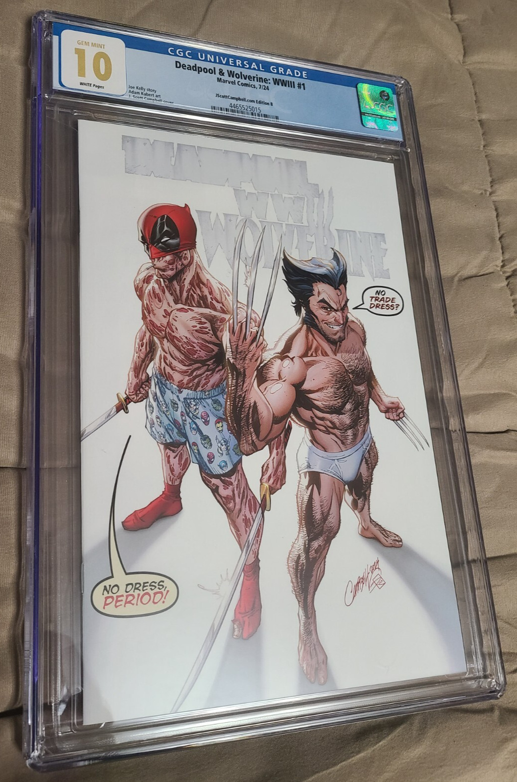 Deadpool Wolverine WWIII #1 Virgin Variant- Marvel 2024 - CGC 10.0 GEM