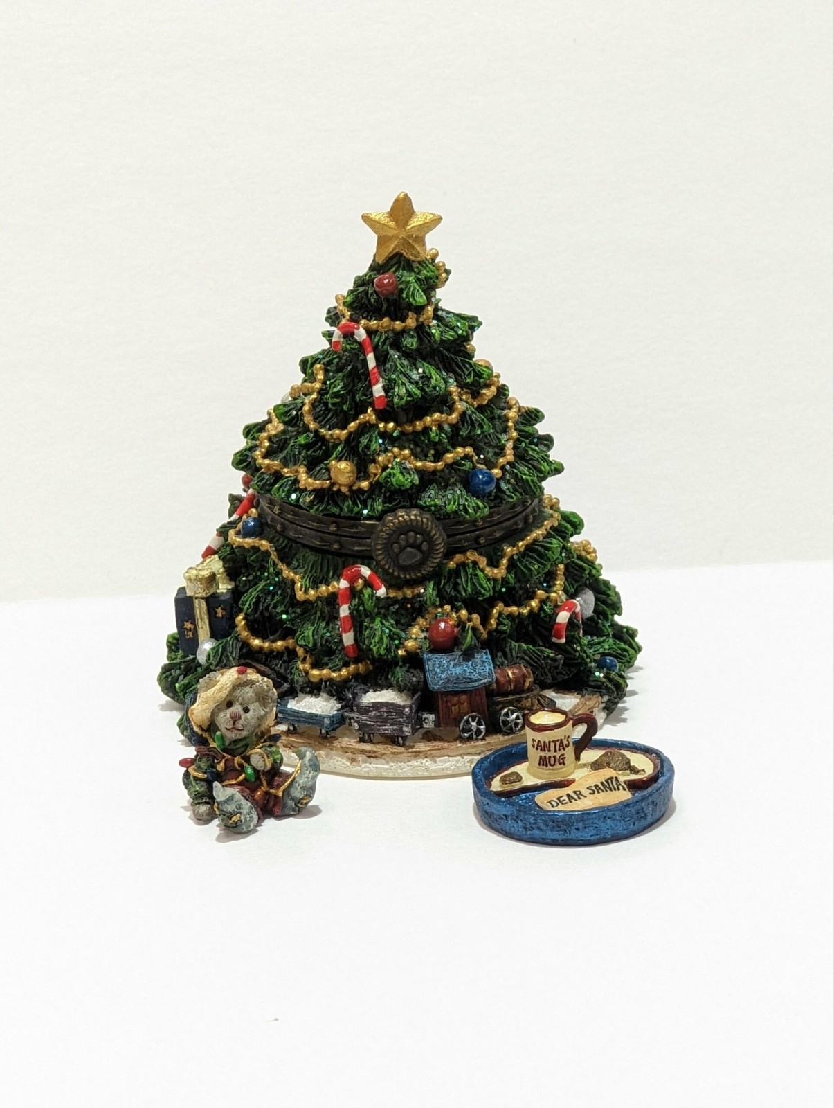 Boyds Bears Treasure Box Kringle’s Christmas Tree w/ Frazier McNibble 392129 NIB