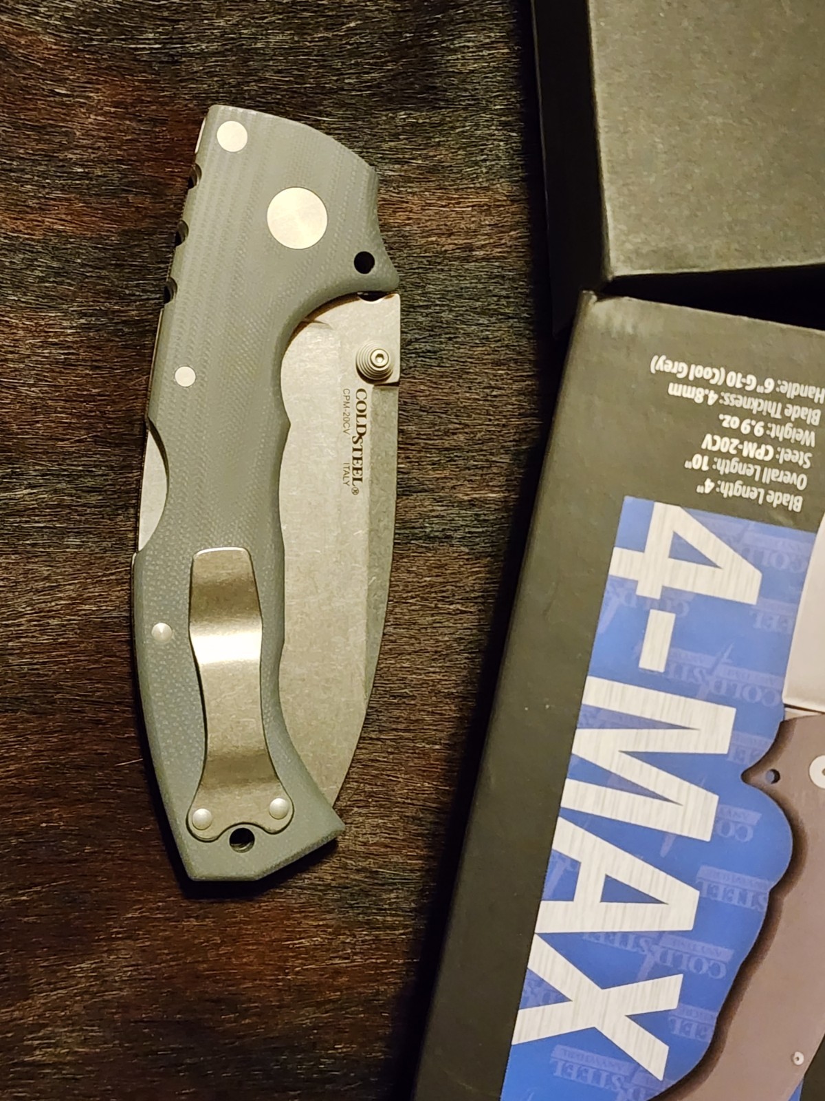 Cold Steel 4-Max #62RN CPM-20CV Made in Italy