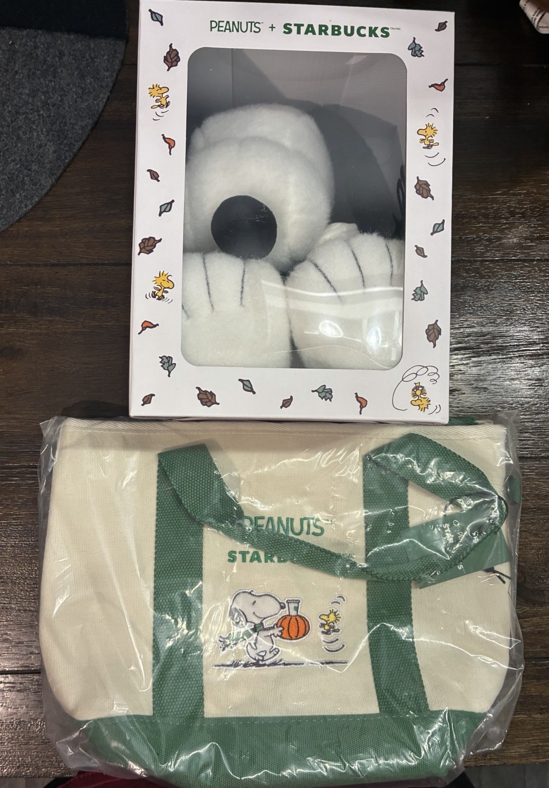Starbucks Peanuts Tote And Plushy Brand New Starbucks Peanuts Tote And Plushy Brand New