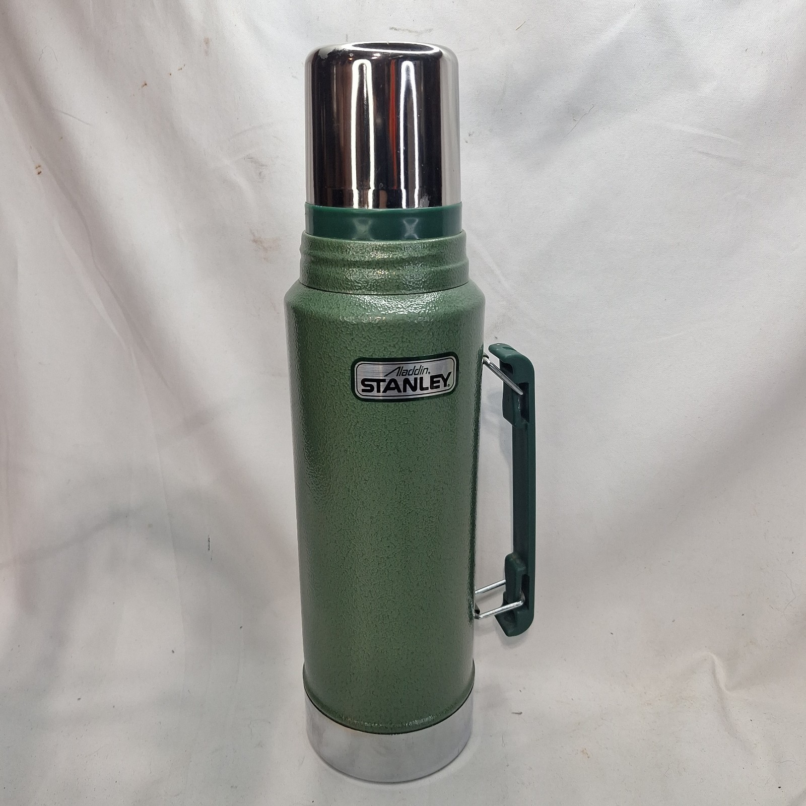 Vintage Green Aladdin Stanley Hunting Thermos No A-944DH Quart Made In USA Clean