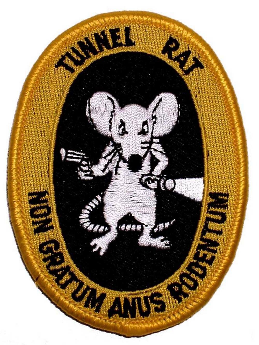 VIETNAM TUNNEL RAT Embroidered Shoulder Patch 3\