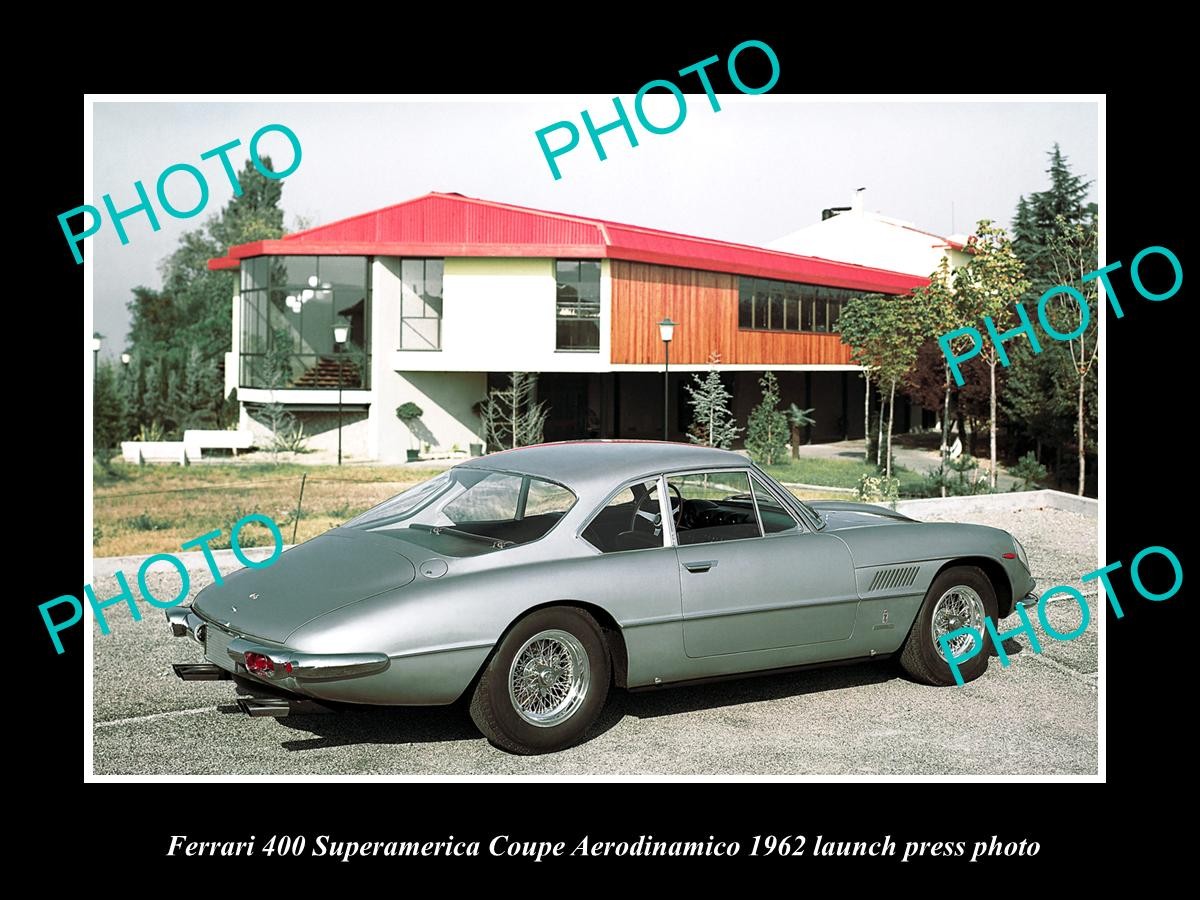 Ferrari 400 Superamerica 1962 Coupe Launch Press Photo 2 Old Historic Photo