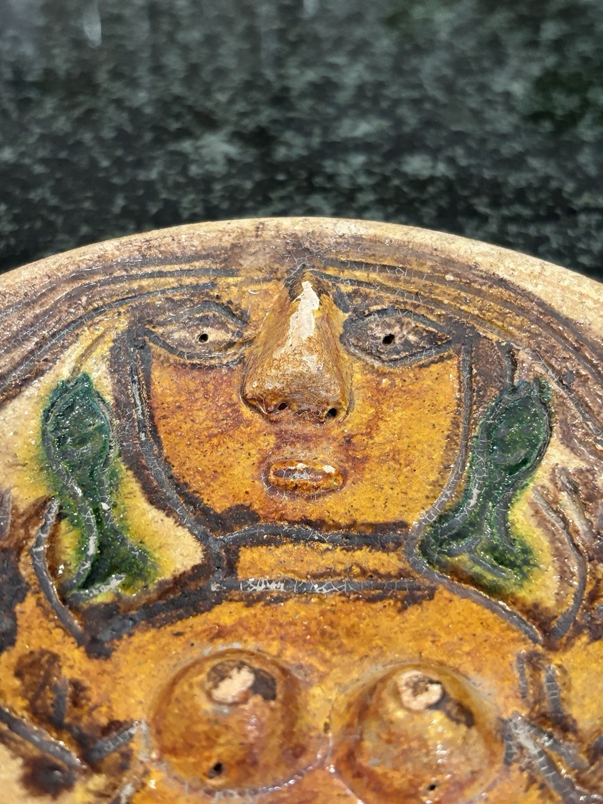 Vintage Dolores Porras Mermaid Bowl Mexican Folk Art 6” Diameter