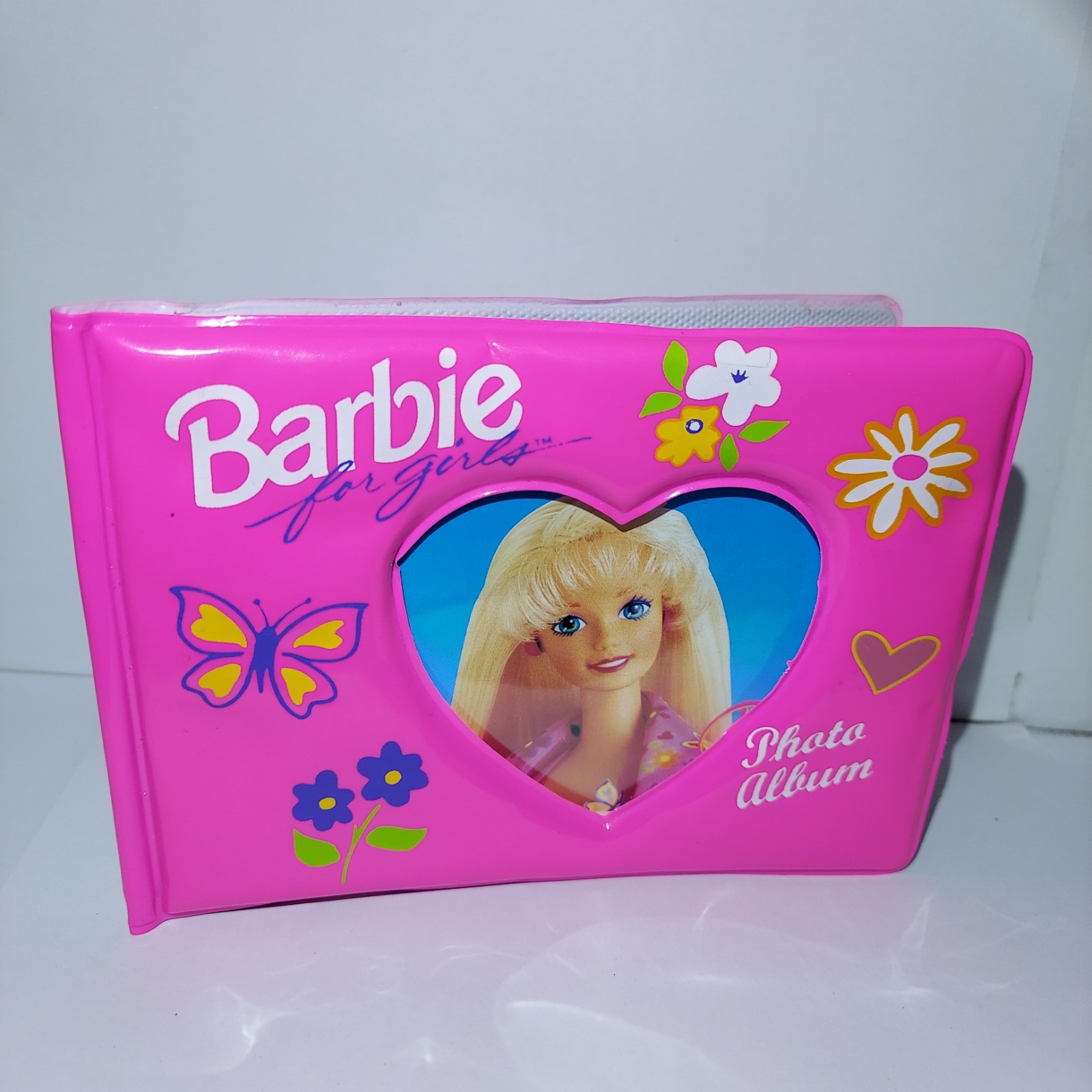 Vintage 1997 Barbie Glamour Photo Album Pink Butterfly Heart Flowers GUC Vintage 1997 Barbie Glamour Photo Album Pink Butterfly Heart Flowers GUC