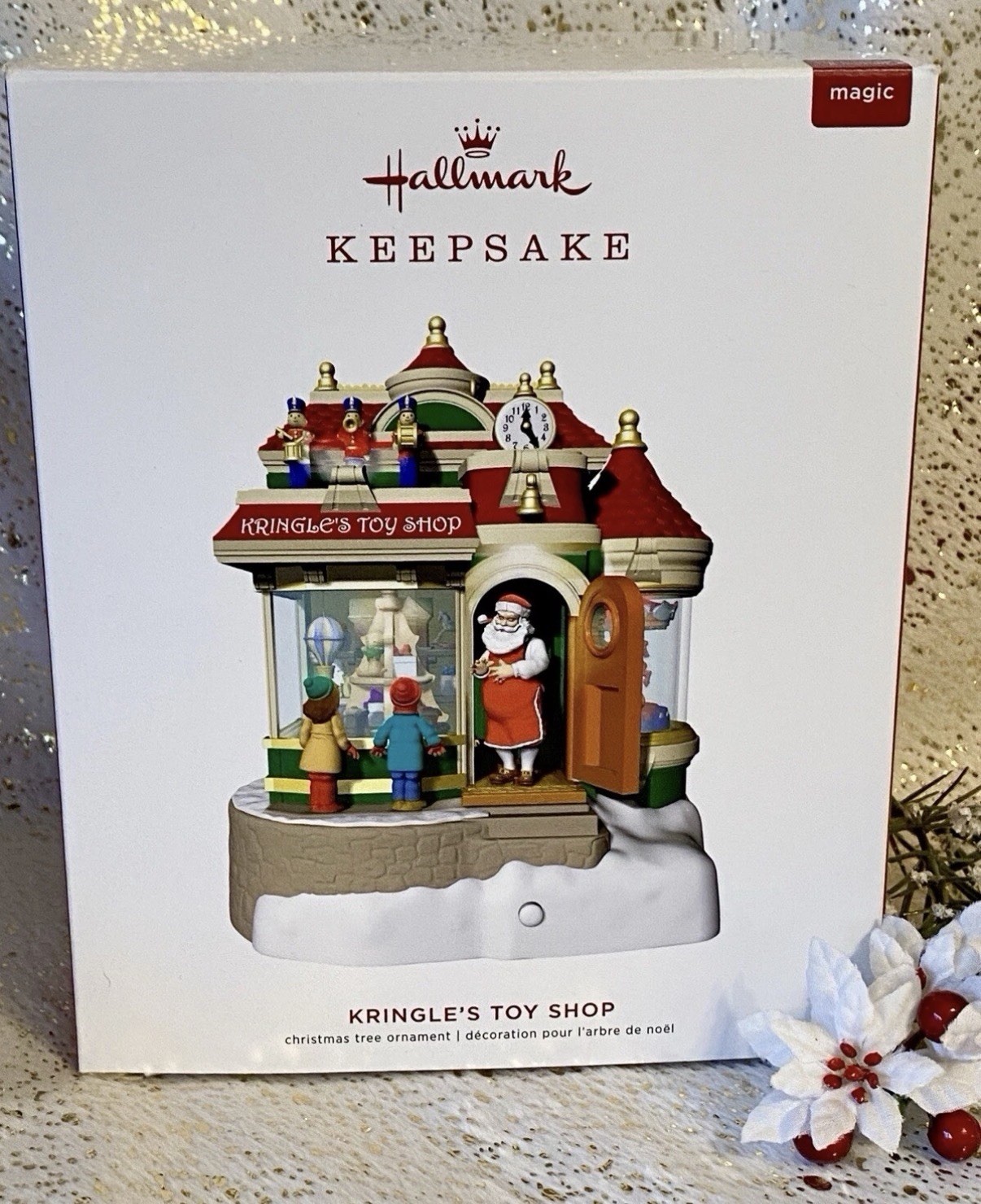 2019 Hallmark KRINGLE'S TOY SHOP Magic Ornament SANTA'S WORKSHOP