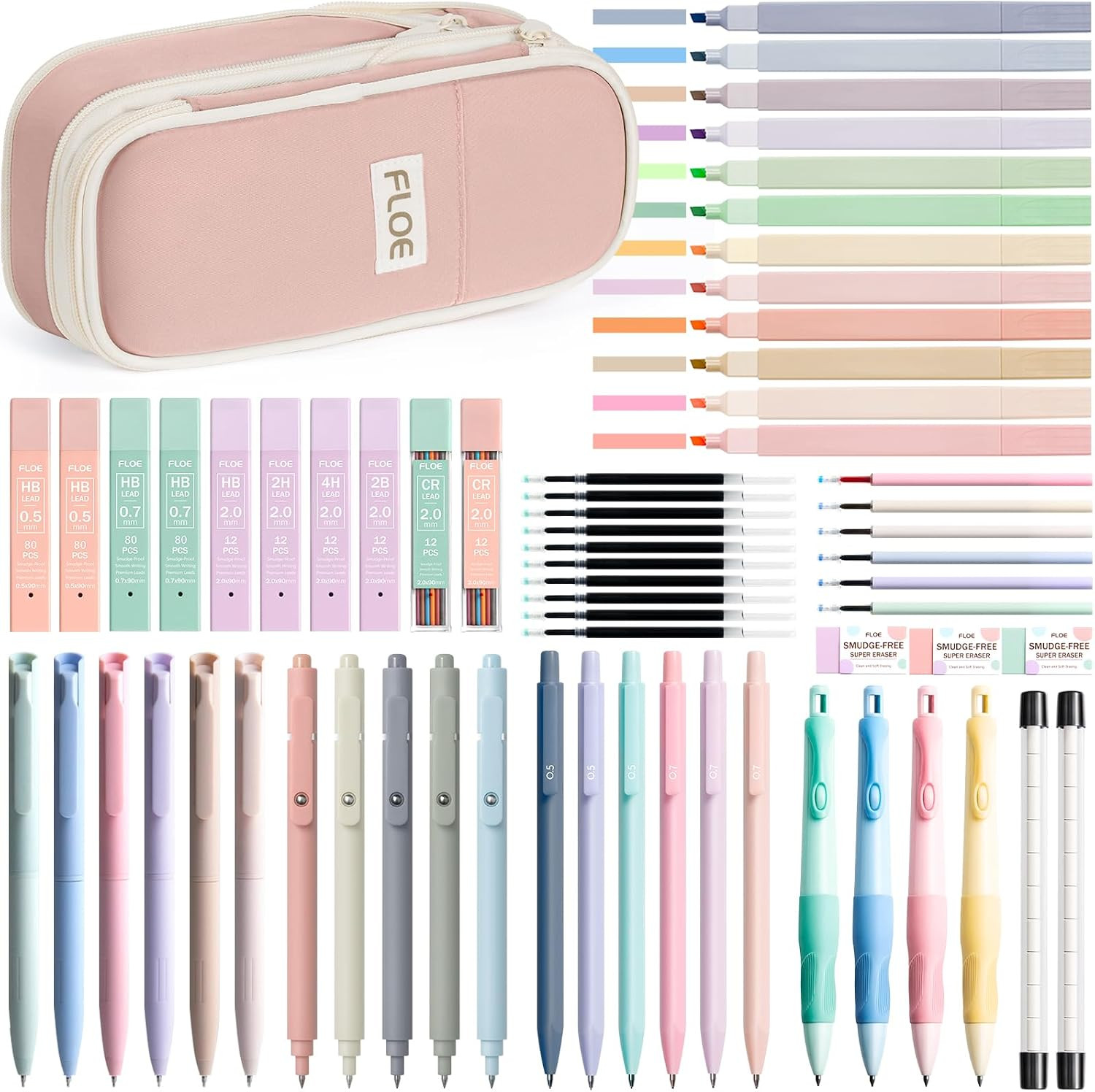 65PCS Aesthetic School Supplies Back to School Supplies Cute Stationary Set | Co