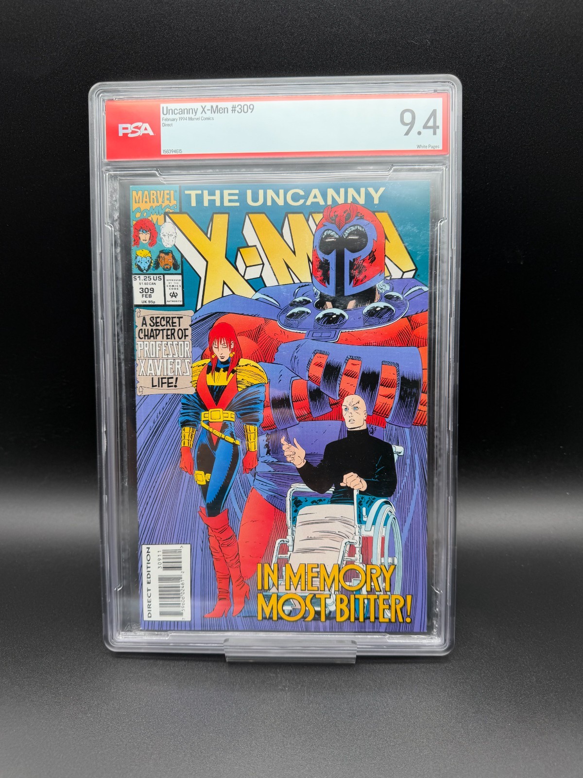 Uncanny X-Men 309 PSA 9.4 White Pages Marvel 1994 Xavier Secret Origin