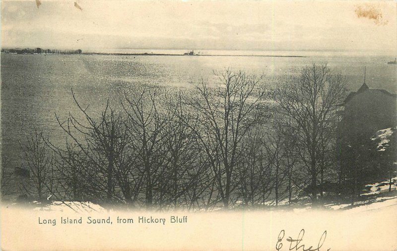Norwalk Connecticut C1905 Long Island Sound Hickory Bluff  Postcard 21-14026