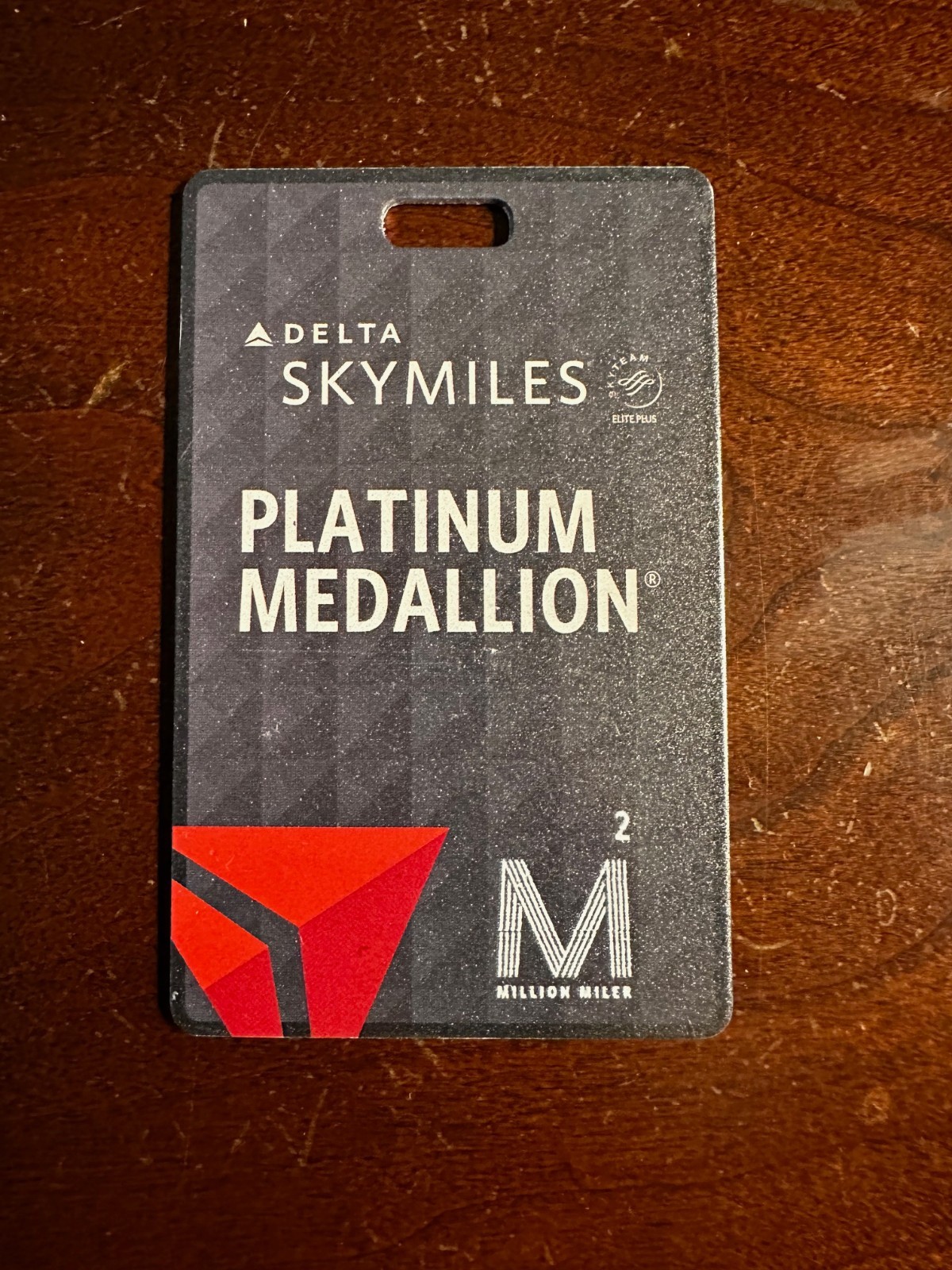 Delta Airlines Platinum Medallion Metal Luggage Tag