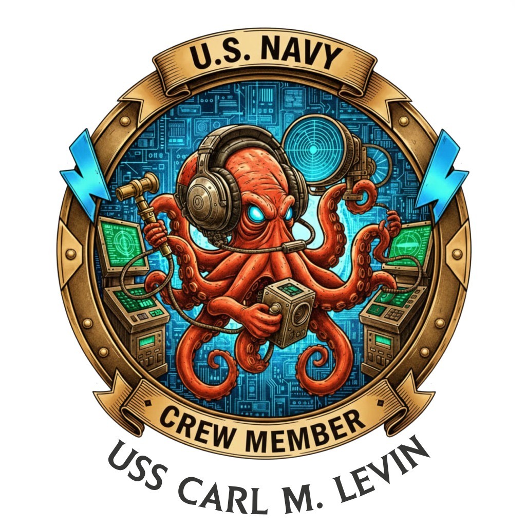 USS Carl M. Levin Crew Member DDG Navy Gift USN Veteran Pride 4\