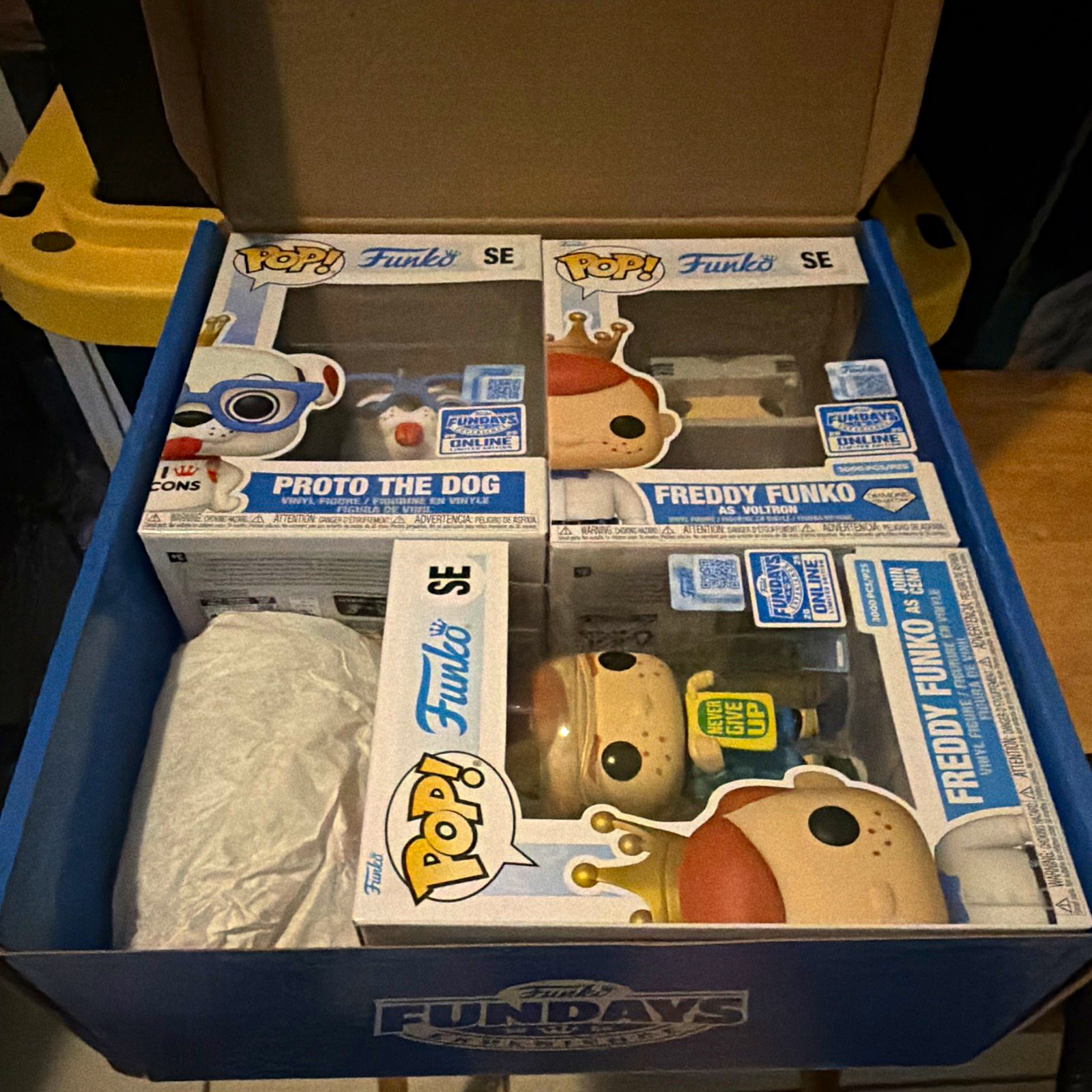 Funko Fundays 2025 Limited Edition Box of Fun 3-Pack Freddy Funko & Proto