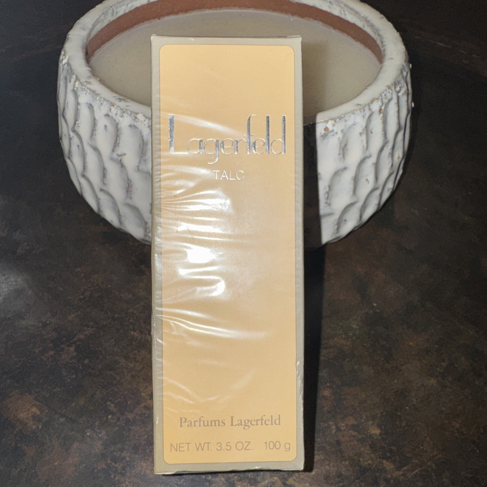 Vintage Lagerfeld Talc for Men by Karl Lagerfeld 3.5 oz New in Box Discontinued