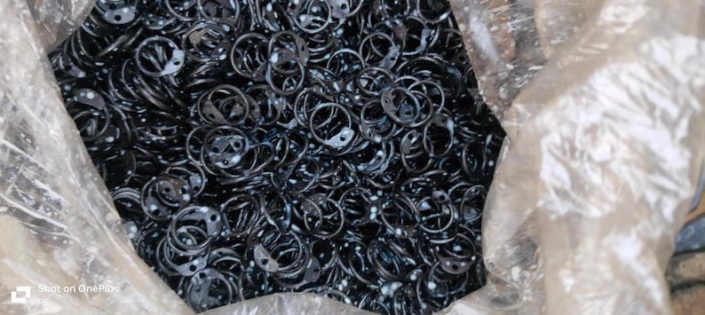 8mm Black Steel Chainmail Rings, 1kg Bulk Jump Rings for DIY Medieval Armor