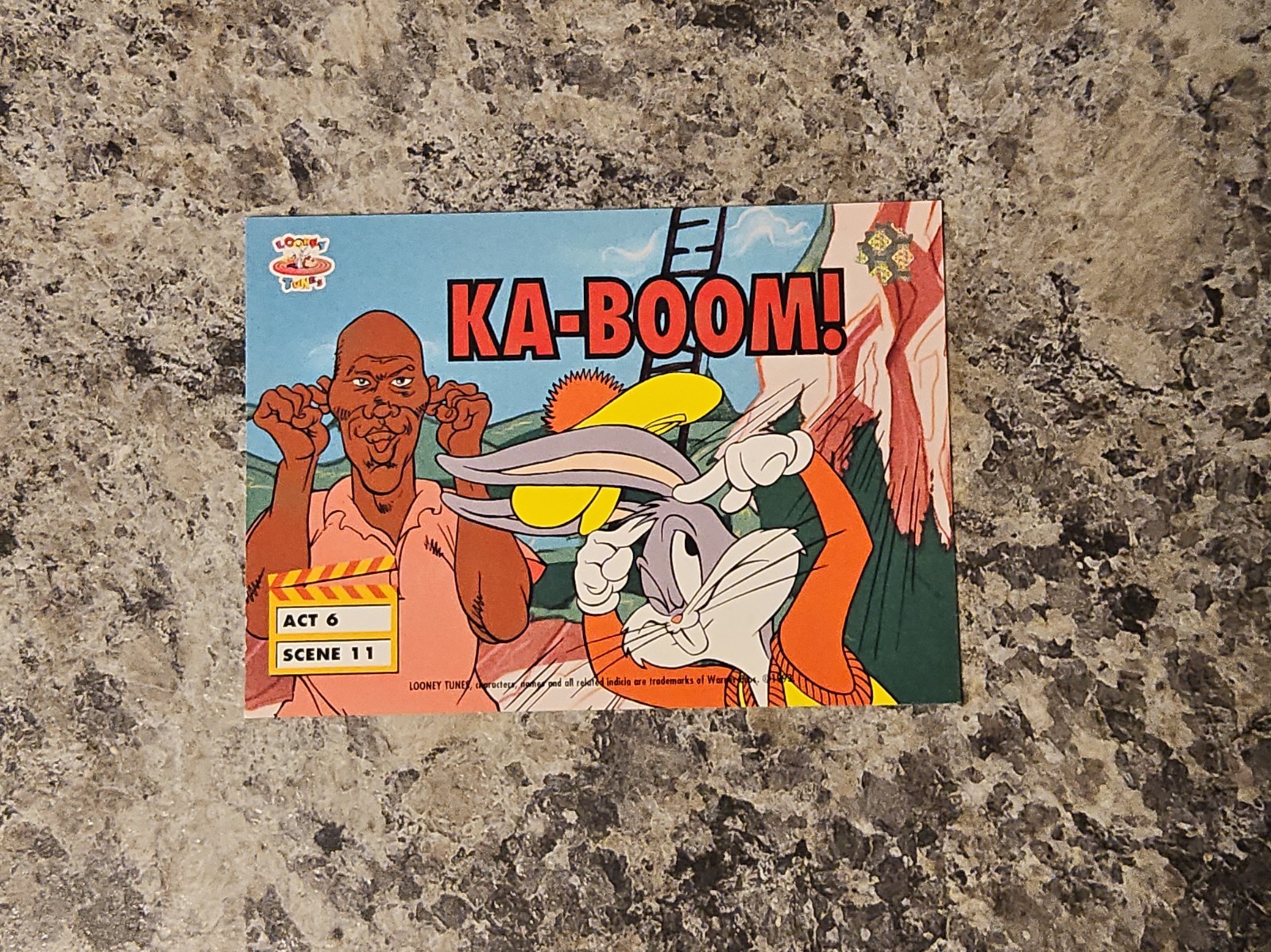 1993 Upper Deck Michael Jordan Bugs Bunny Looney Tunes KABOOM Toon World 6-11