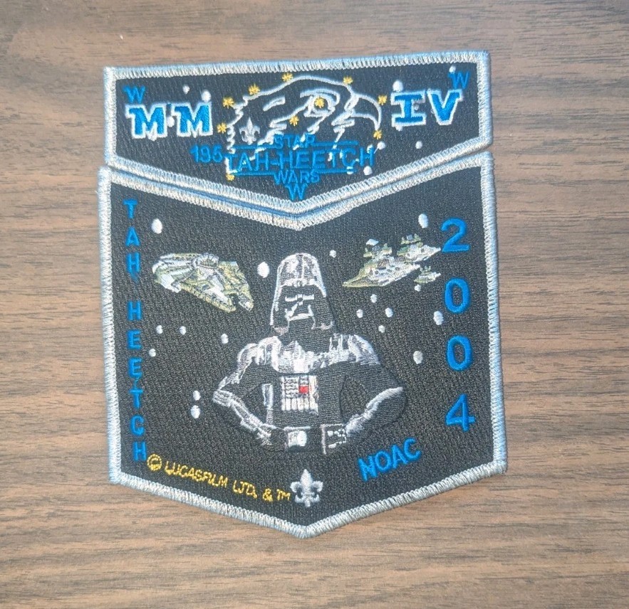 2004 BSA Boy Scout OA NOAC Star Wars Patch Set Sequoia TAH-HEETCH 195 D Vader 