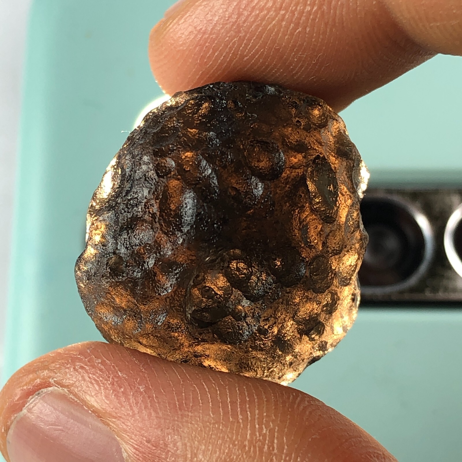 COLOMBIANITE TEKTITE - HIGHEST QUALITY 1 PIECE 9.4 gram / 0.332 oz