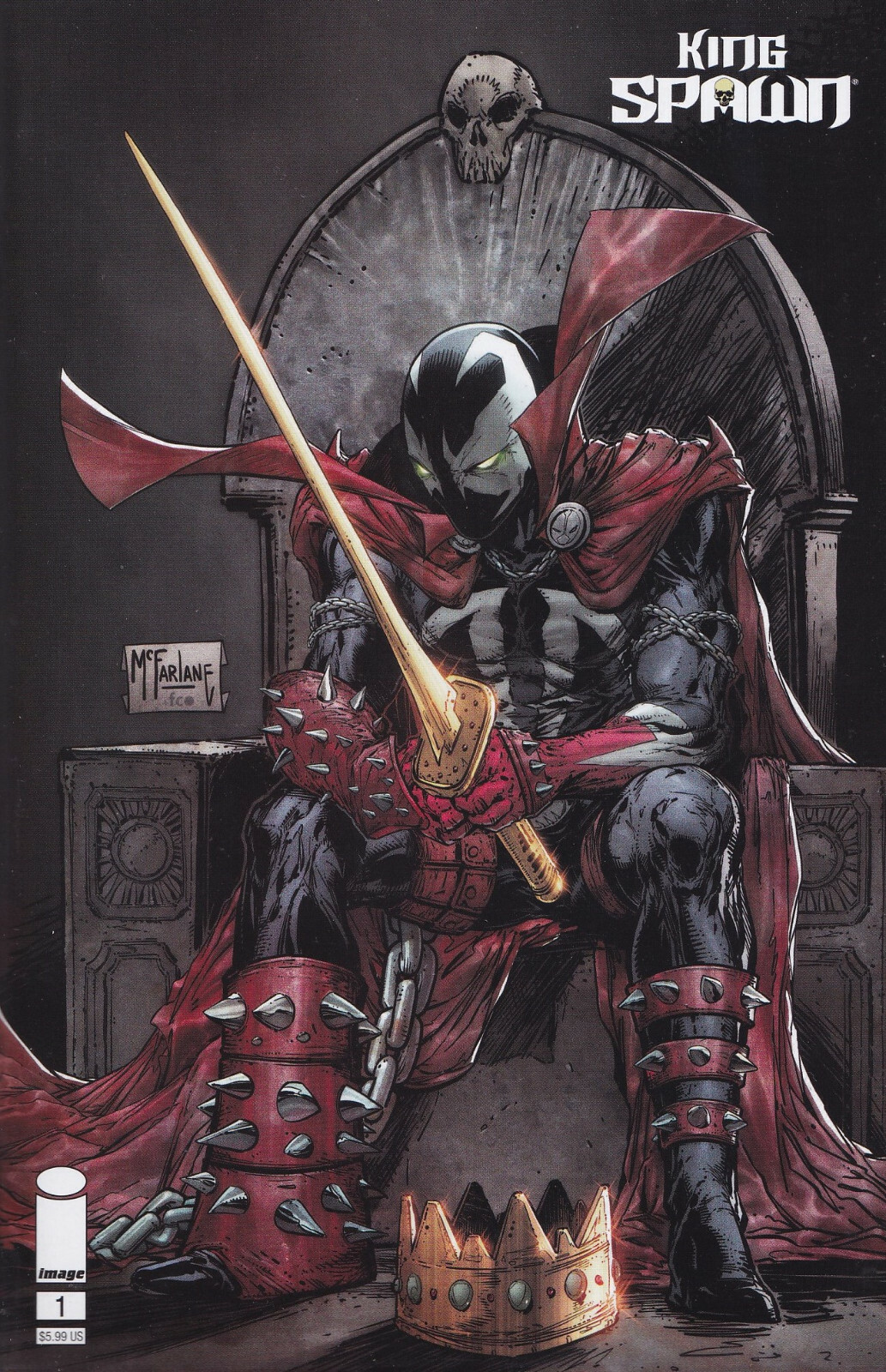KING SPAWN #1 (TODD MCFARLANE VARIANT)(2021) COMIC BOOK ~ Image Comics