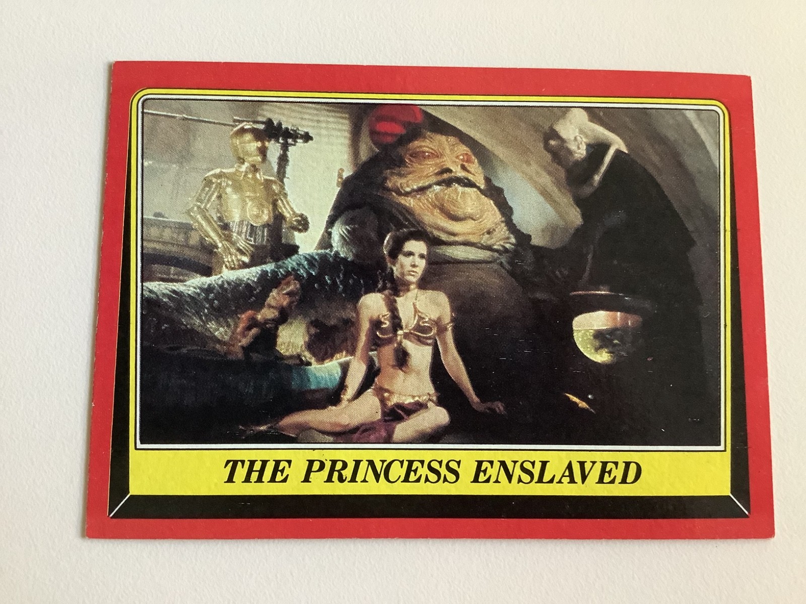1983 TOPPS STAR WARS PRINCESS LEIA GOLD BIKINI, JABBA HUTT RC ICONIC CARD 32