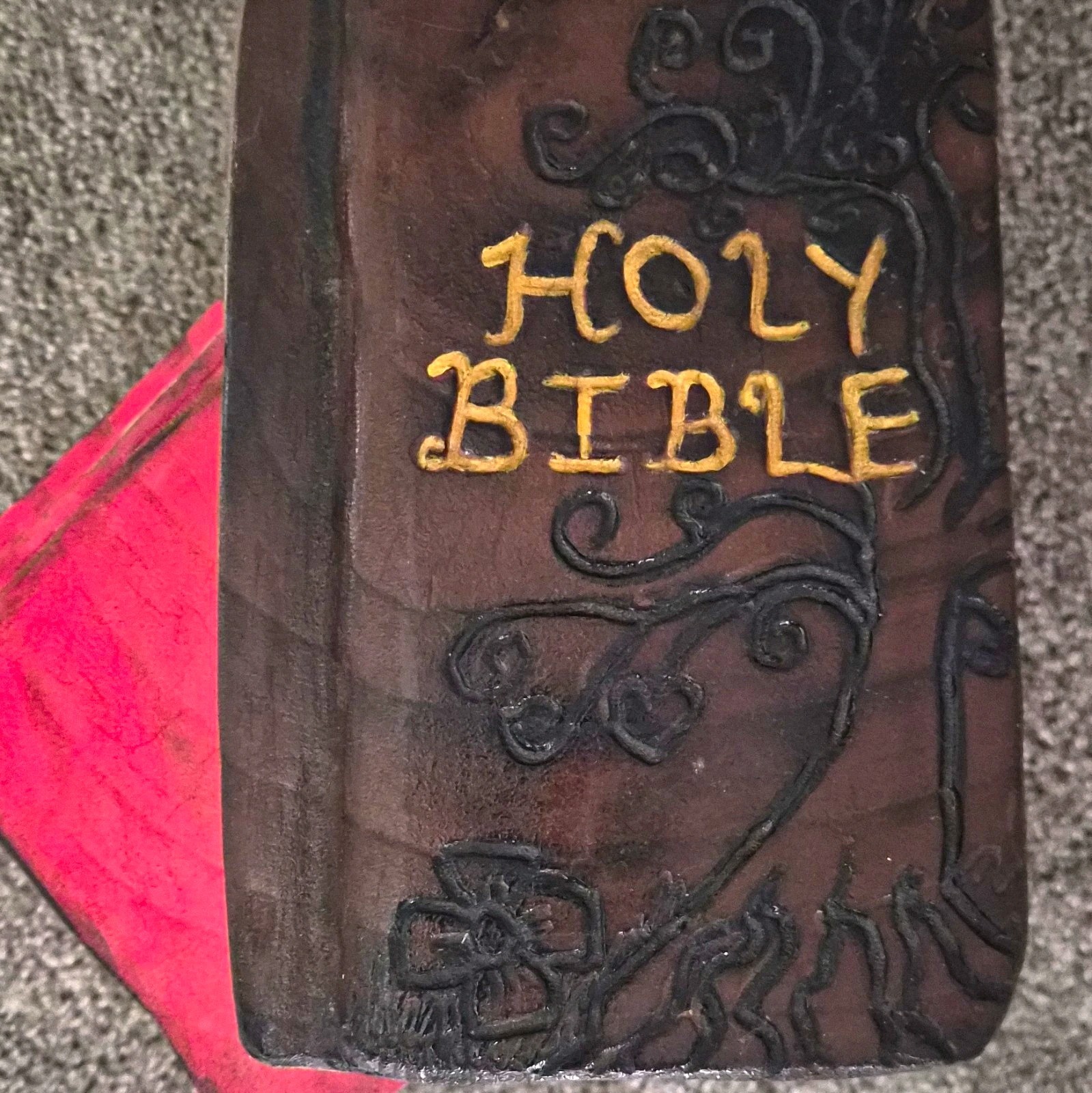 Decorative Hand Carved HOLY BIBLE Book Stack Home Decor Decorative Hand Carved HOLY BIBLE Book Stack Home Decor