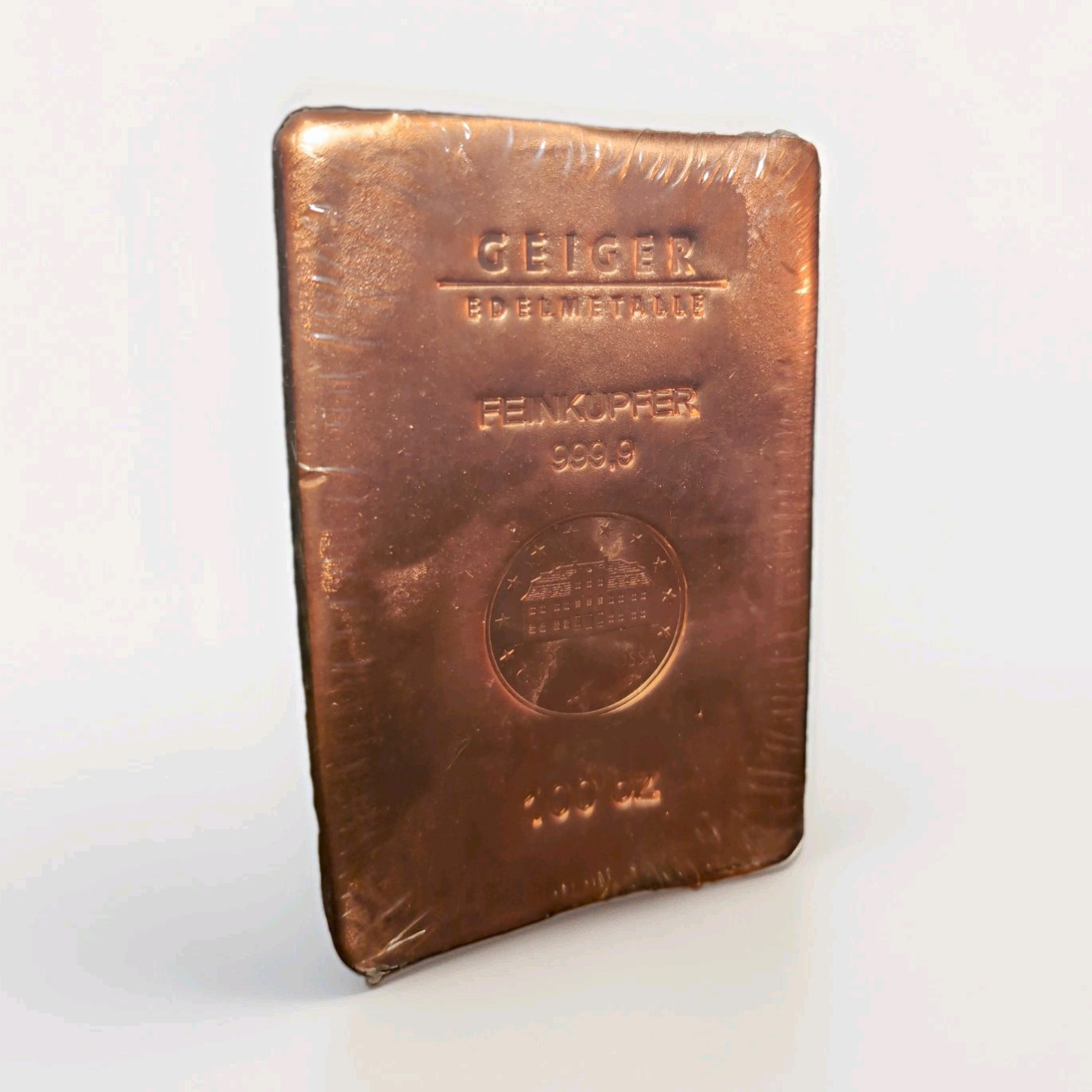 Geiger Edelmetalle 100oz Copper Bar 999.9 Fine Copper Feinkupfer