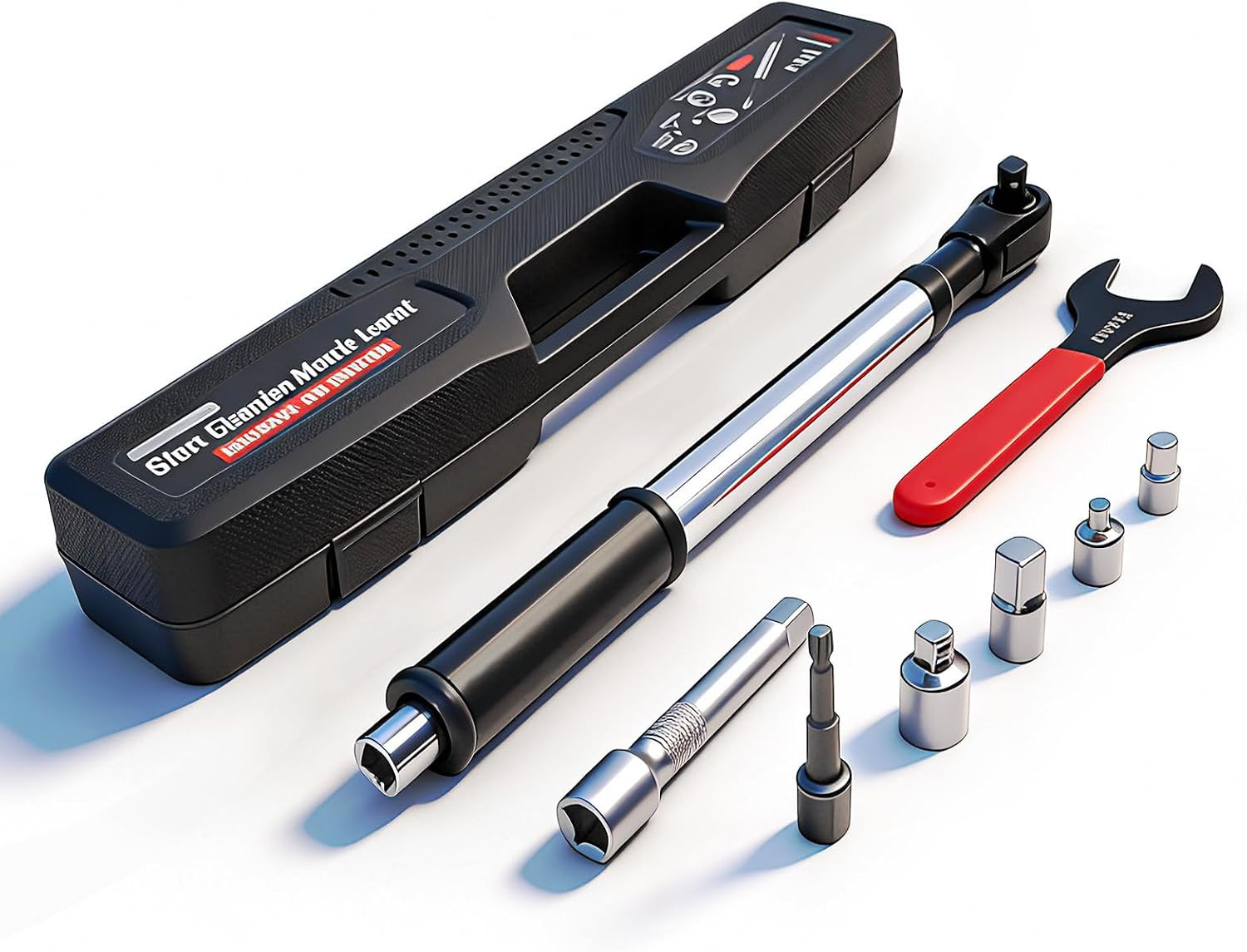 Offset Extension Wrench Set for Electric Drill with Adapters and Ratchet Extende