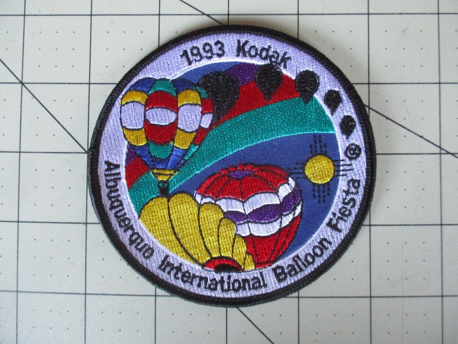 Vtg 1993 Kodak Albuquerque Hot Air Balloon Fiesta Festival Jacket Patch