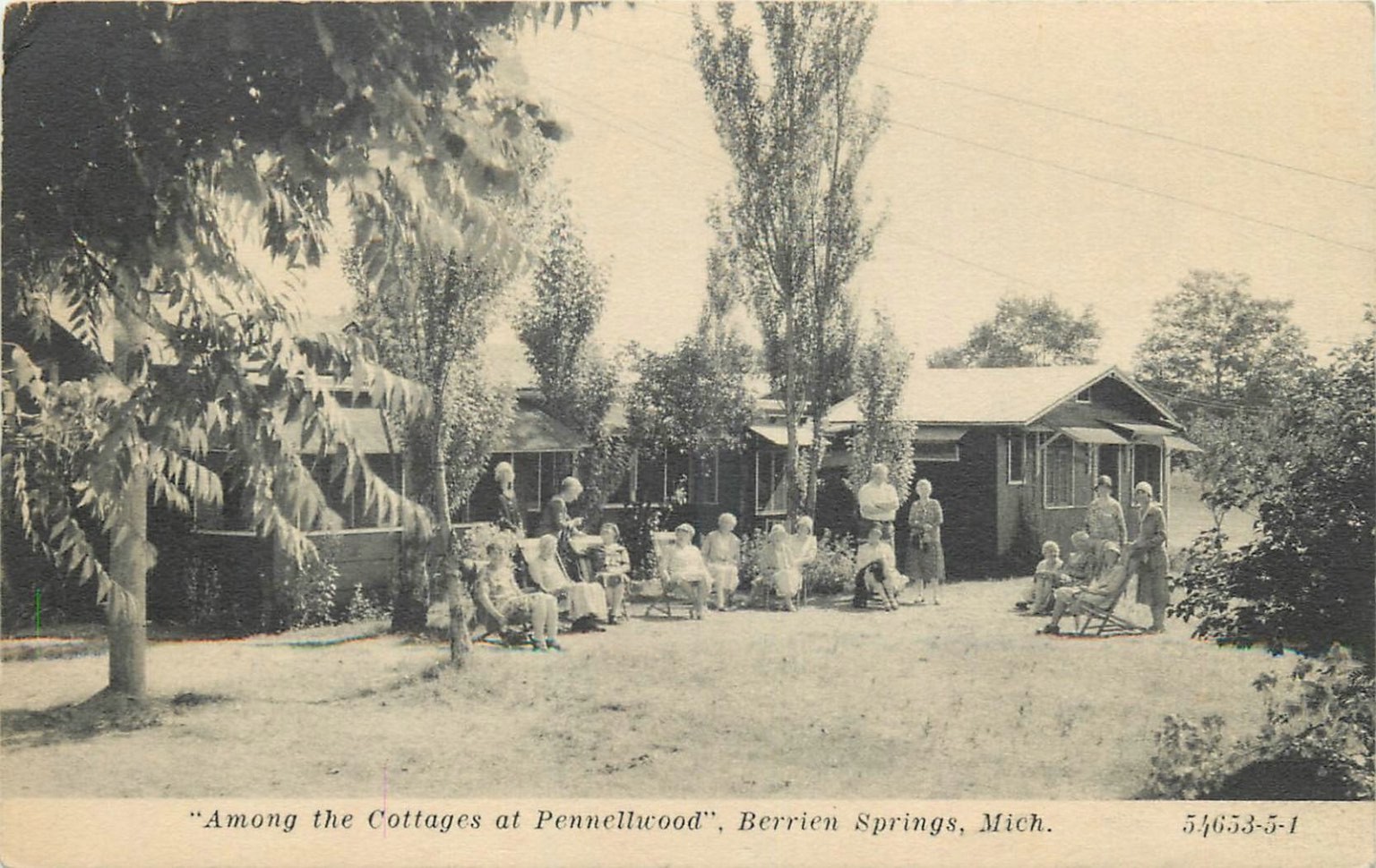 Pennellwood Cottages Berrien Springs MI Vintage Postcard C.R. Childs c1910