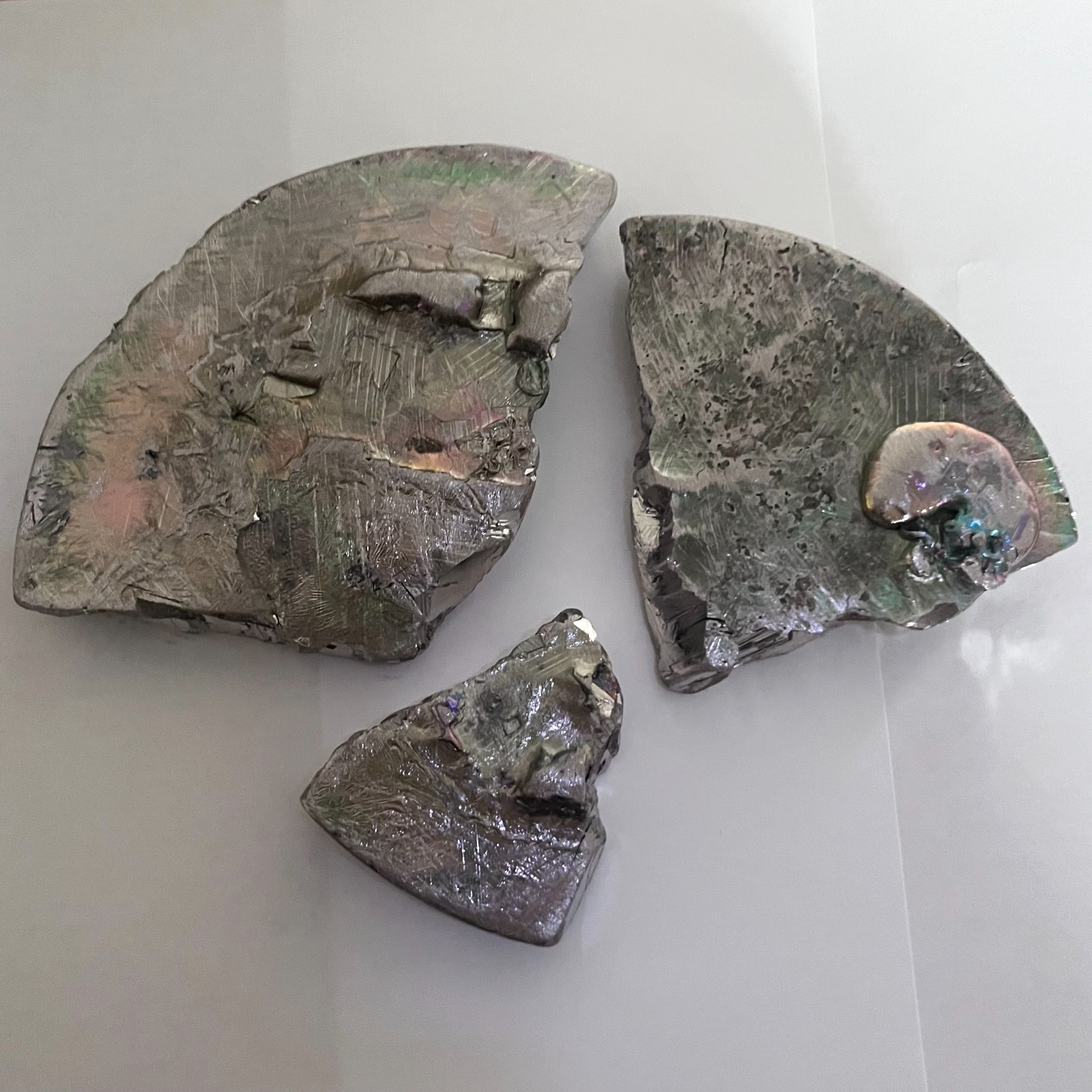 99.99% Pure Bismuth Metal Chunks, 1.3 Pounds, 3 Pieces