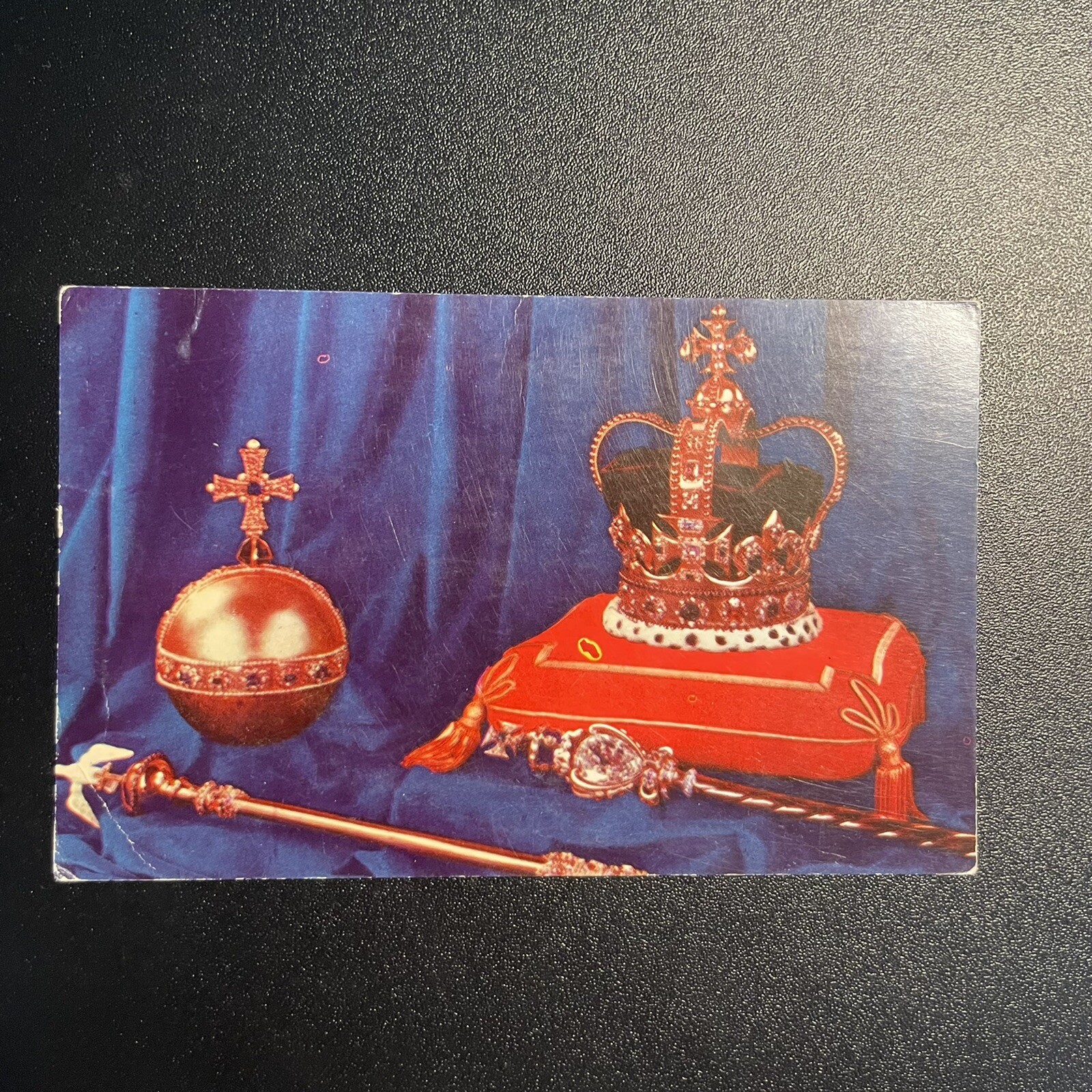 Vintage Postcard Coronation Regalia The Crown Of England