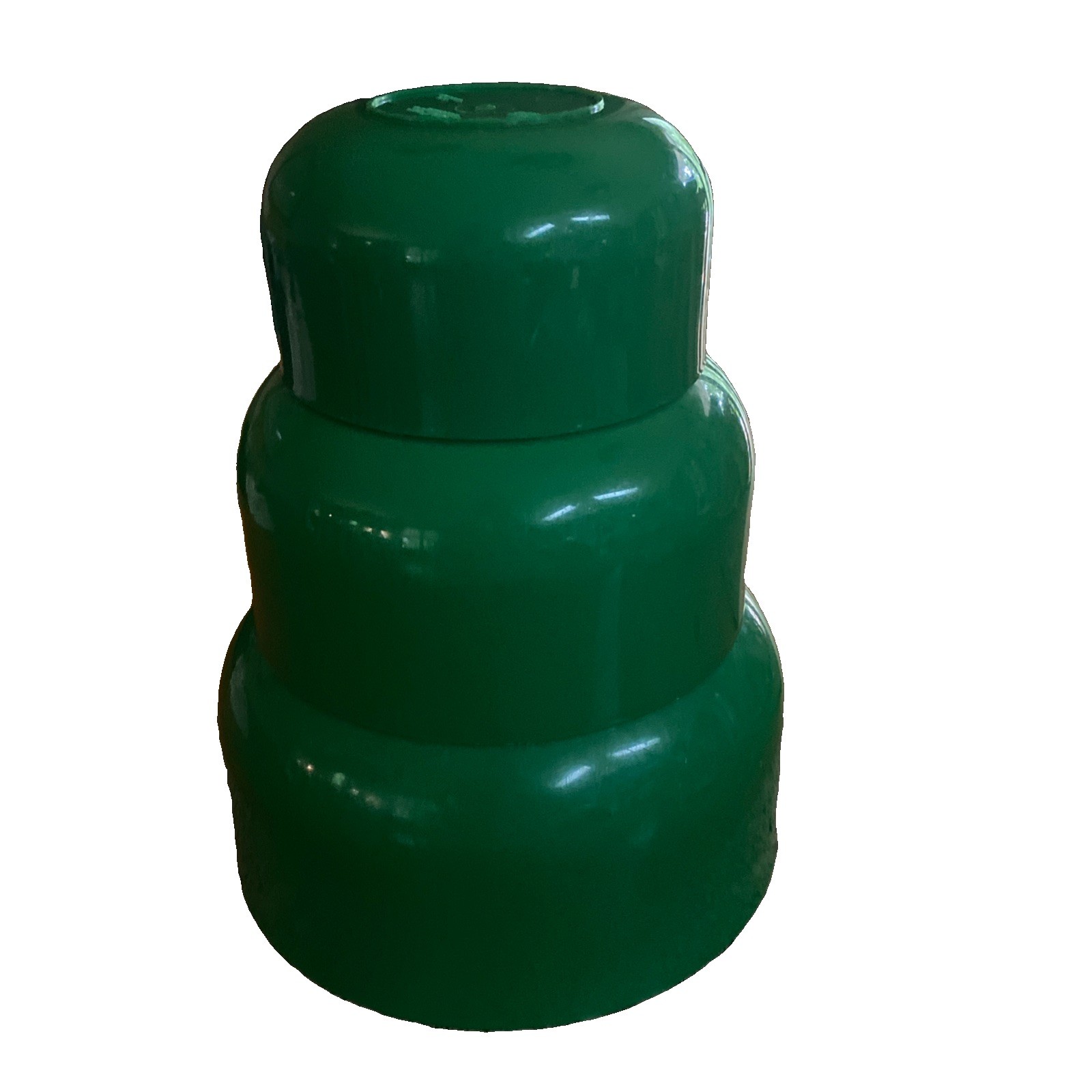 Vtg POSTMODERN ANNA CASTELLI Kartell FERRIERI Green Pop Art Nesting Bowl Set 3
