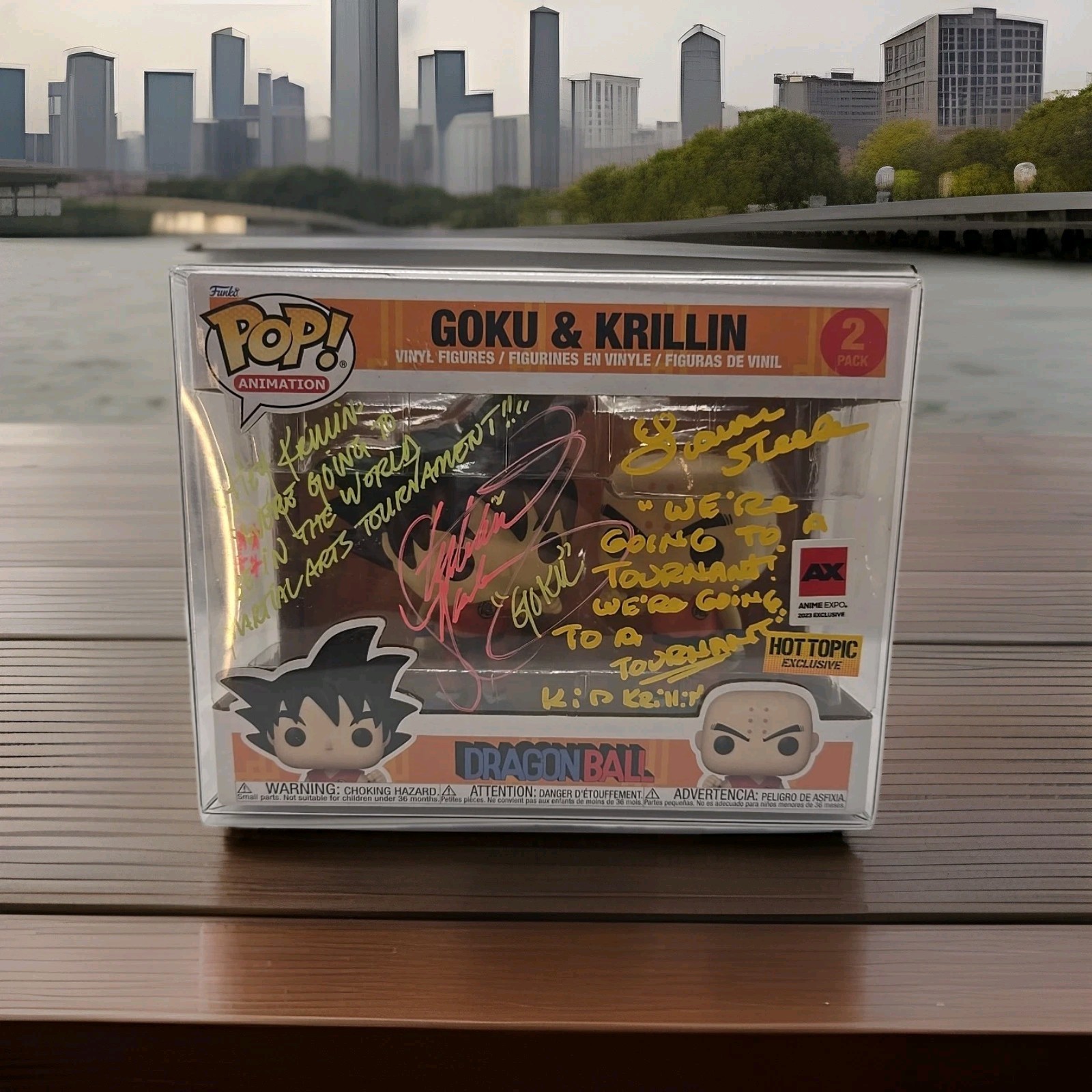 Signed With Funko Multiple: Dragon Ball - Goku & Krillin - Hot Topic (Exclusive)