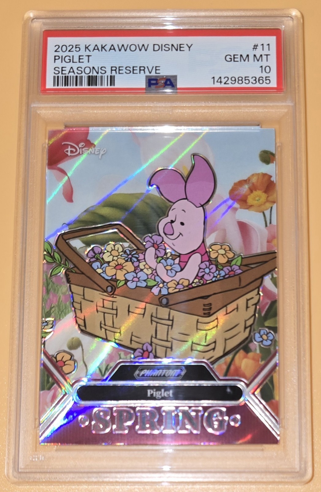 Piglet #d PSA 10 Low Pop Insert Seasons Reserve 2025 Kakawow Disney Phantom Card
