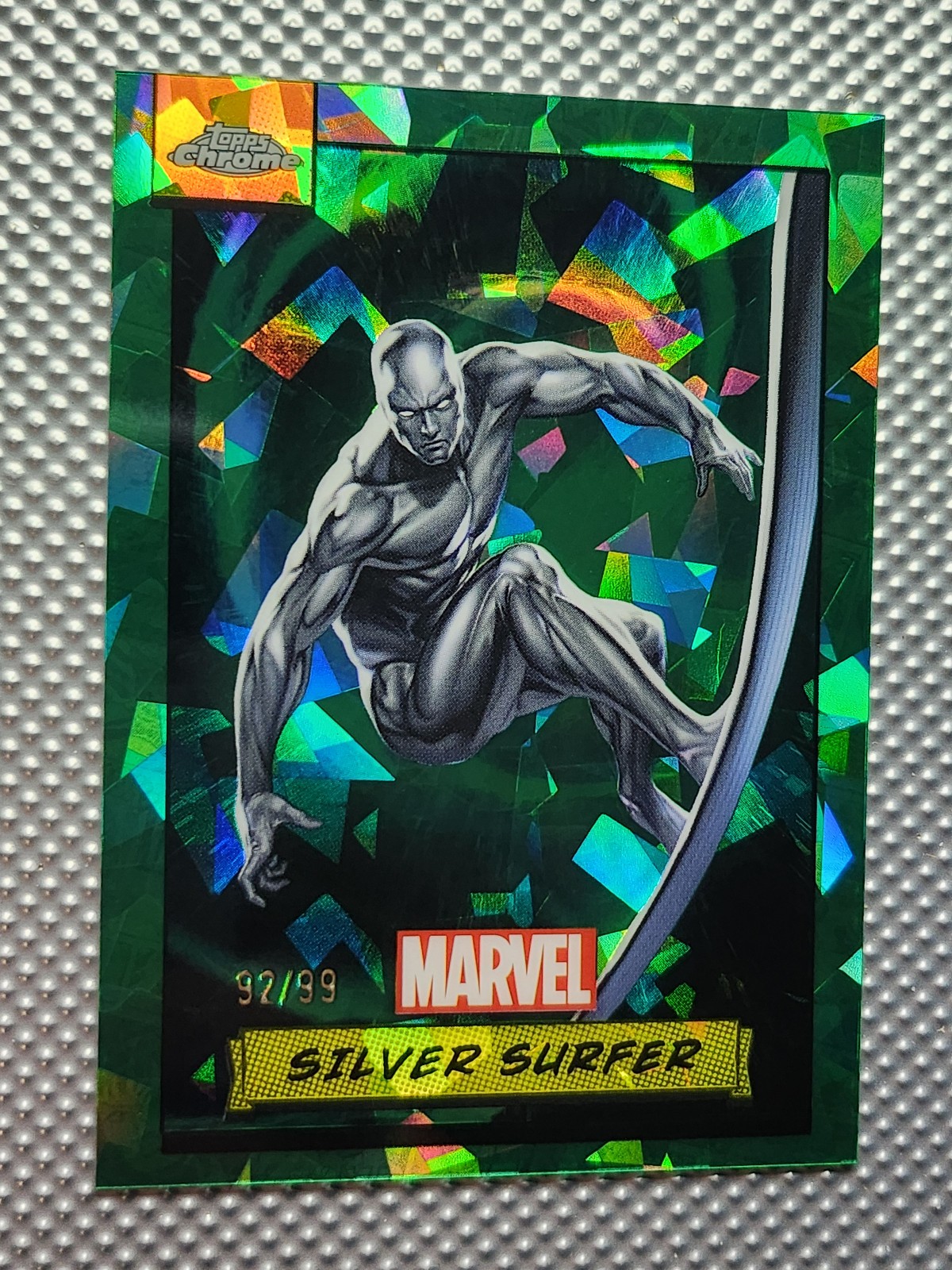 2024 Topps Marvel Chrome Silver Surfer Sapphire /99 Green
