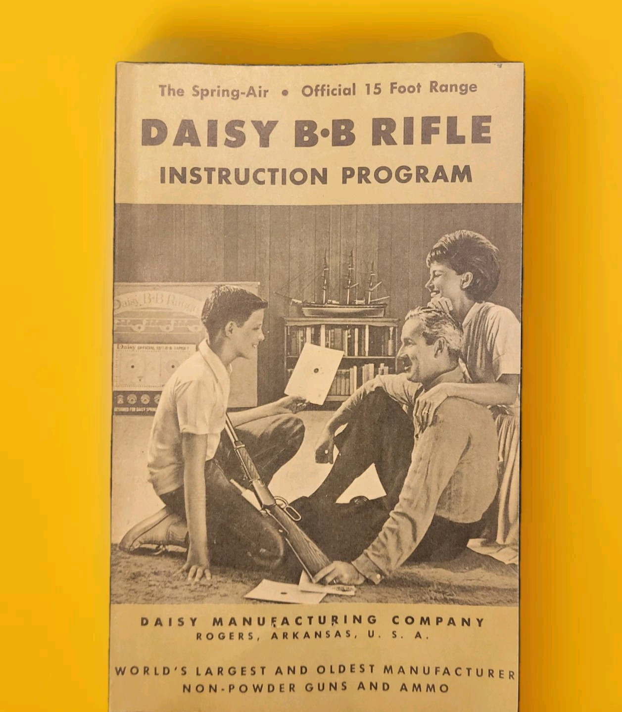 Vtg 1959-64 Daisy BB Rifle Instruction Program Catalog 14-Page Illus Pamphlet 