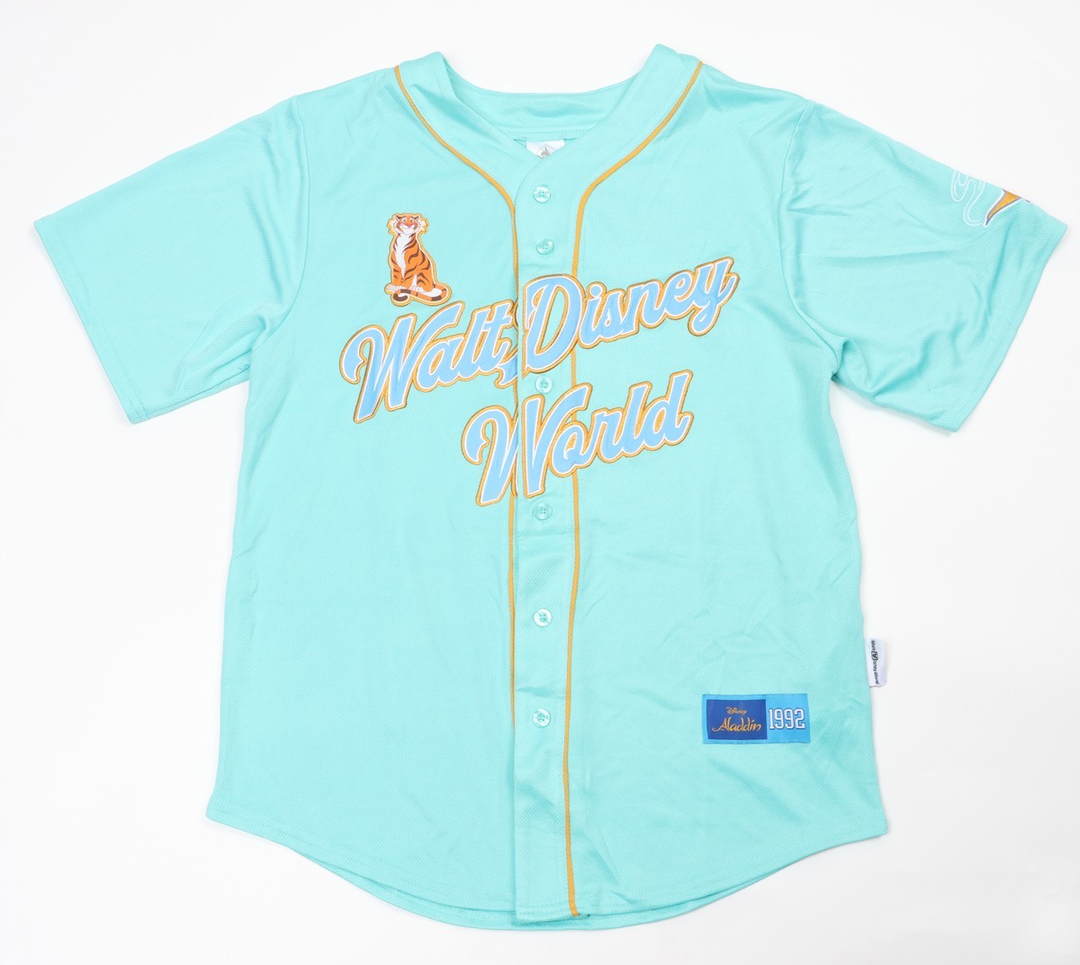 Walt Disney World Aladdin Princess Jasmine Baseball Jersey for Adults Size S