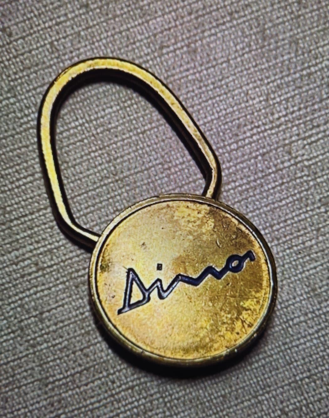 Original 1967-74 Ferrari Dino 206/246 Keyring Key Fob - ICOR Milano