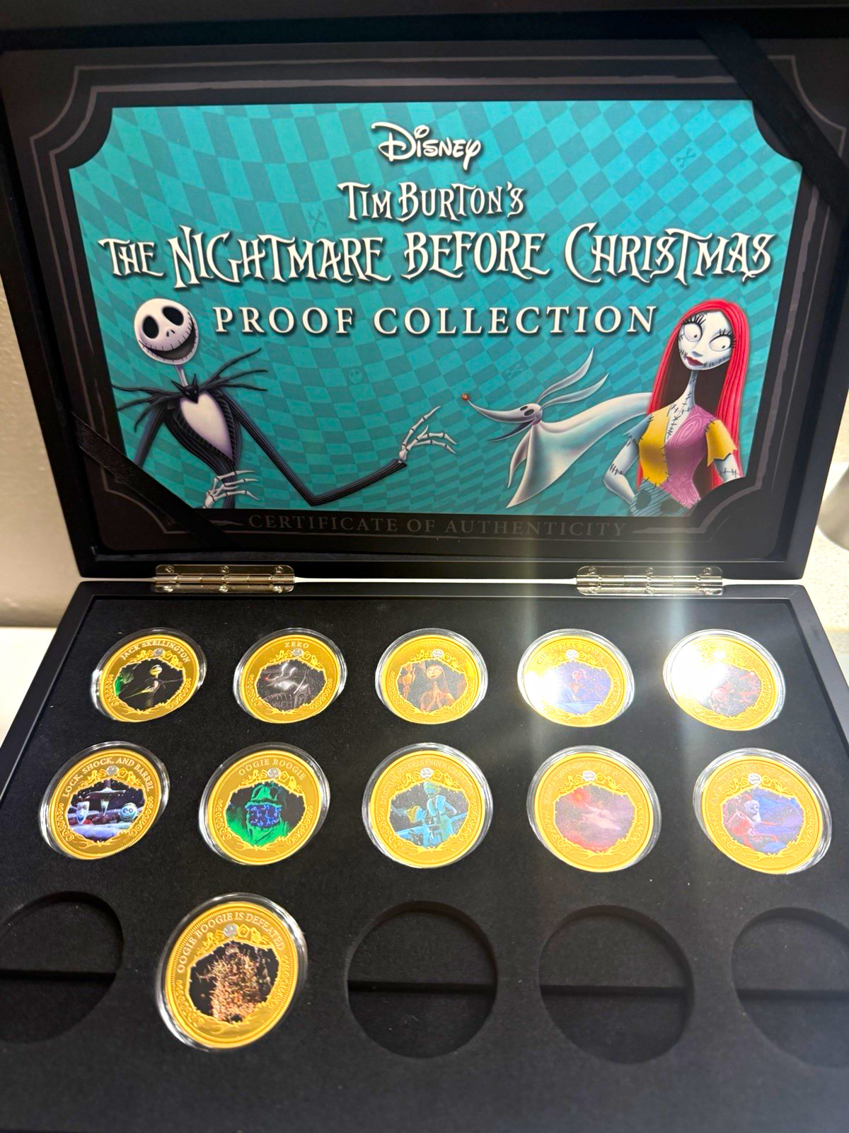 Disney Nightmare Before Christmas 2018 Bradford Exchange Proof Collection 11of15